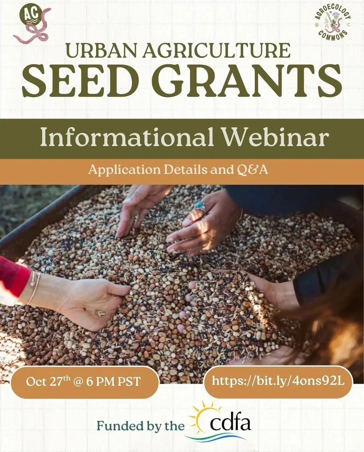 Urban Agriculture Seed Grant Informational Webinar