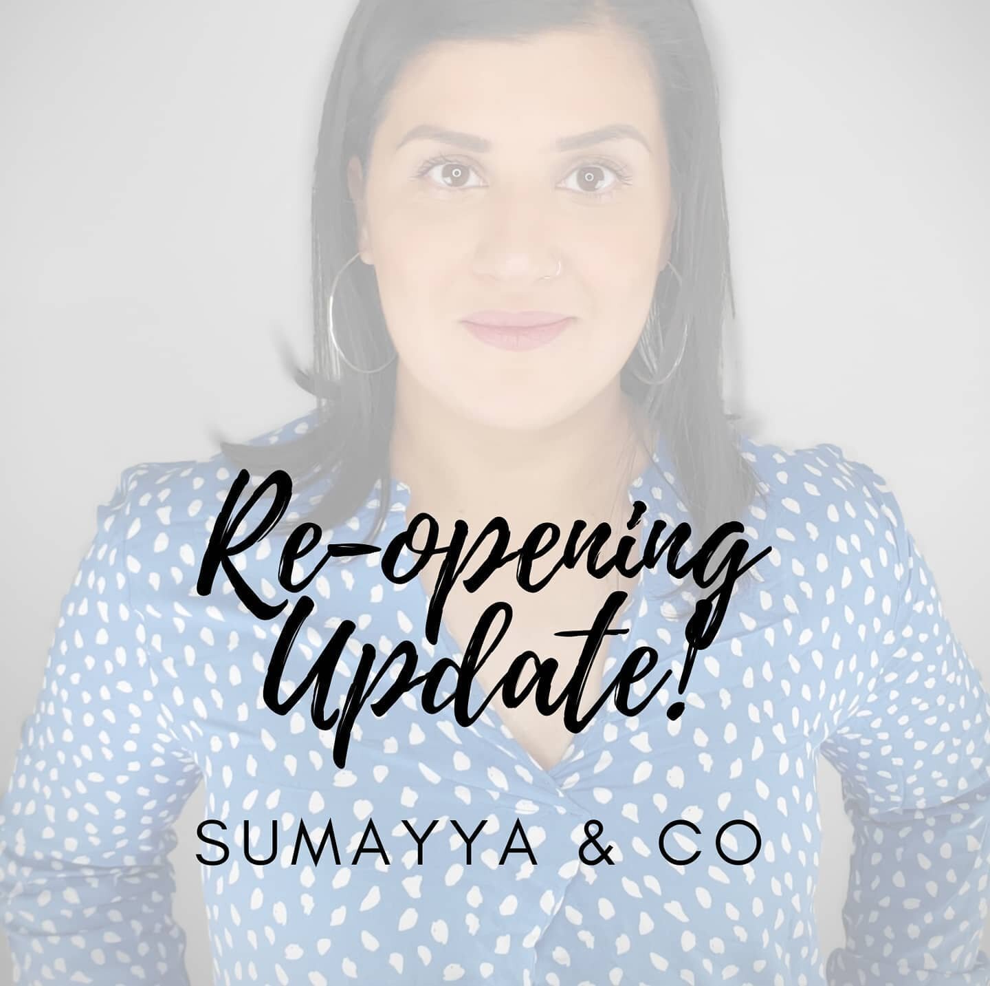 It&rsquo;s happening! ⁣⁣
⁣⁣
Sumayya &amp; Co is reopening on July 15th! In one month, I will be welcoming you all to a brand new space! This has been in the works for a long time and I&rsquo;m so excited to share this new chapter with my clients-turn