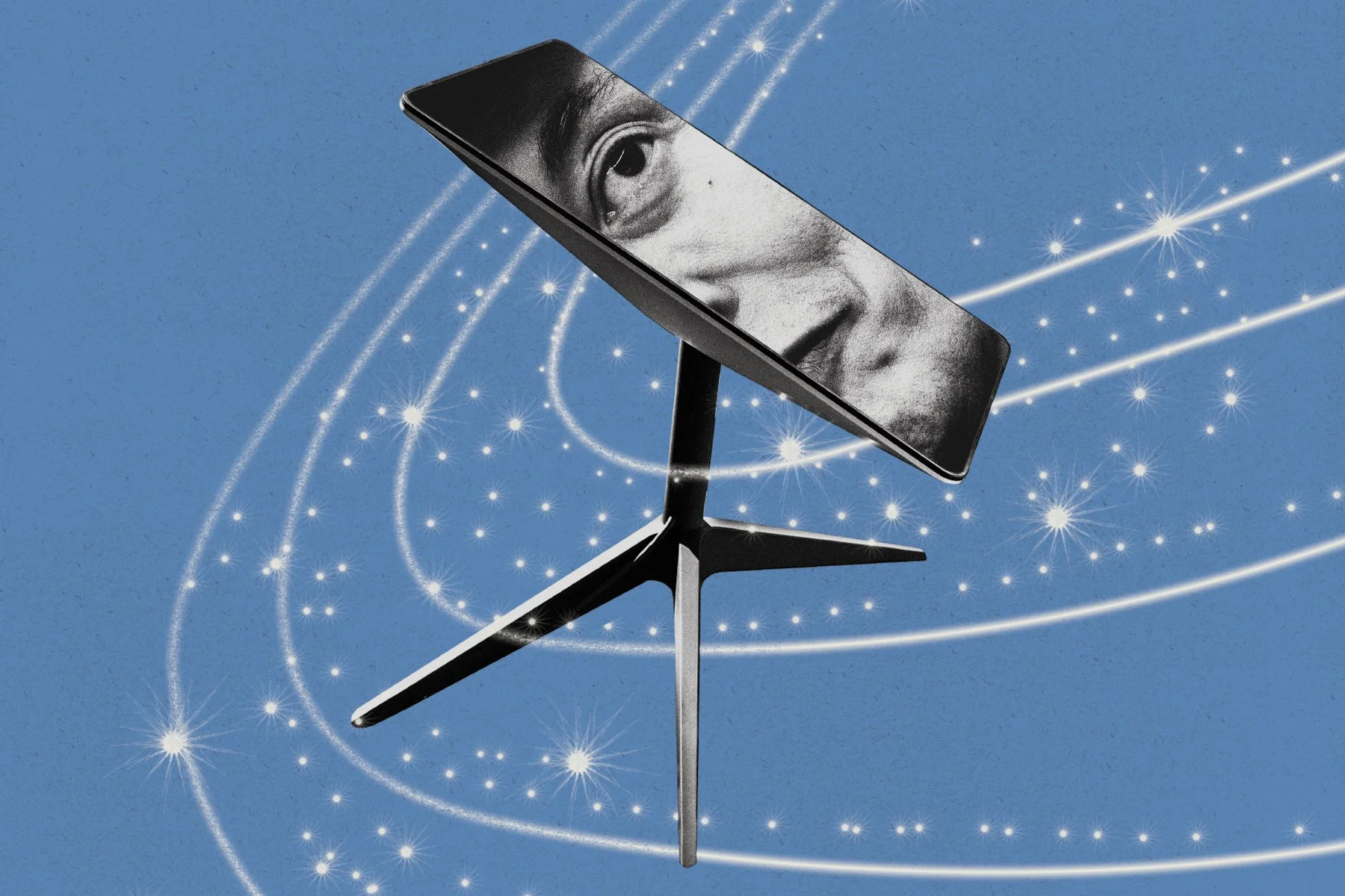 How Starlink Benefited from Musk's Trump Ties, Art by Joan Wong