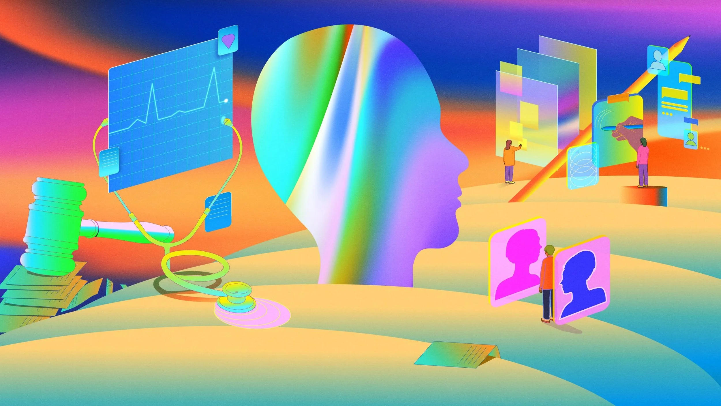 How The World Used AI in 2025, Art by Sebastian Cestaro