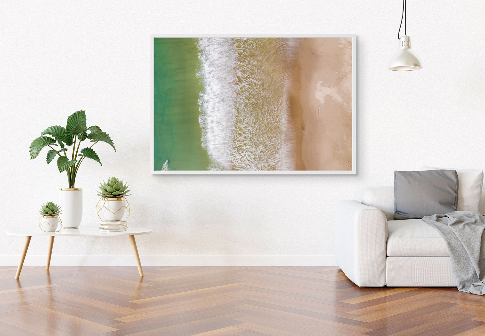new zealand-landscape-photography-fine-art-print-wainui-beach-shoreline-waves-drone-gisborne