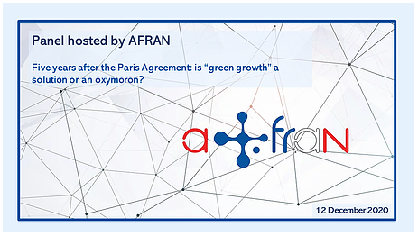 AFRAN Webinar Panel