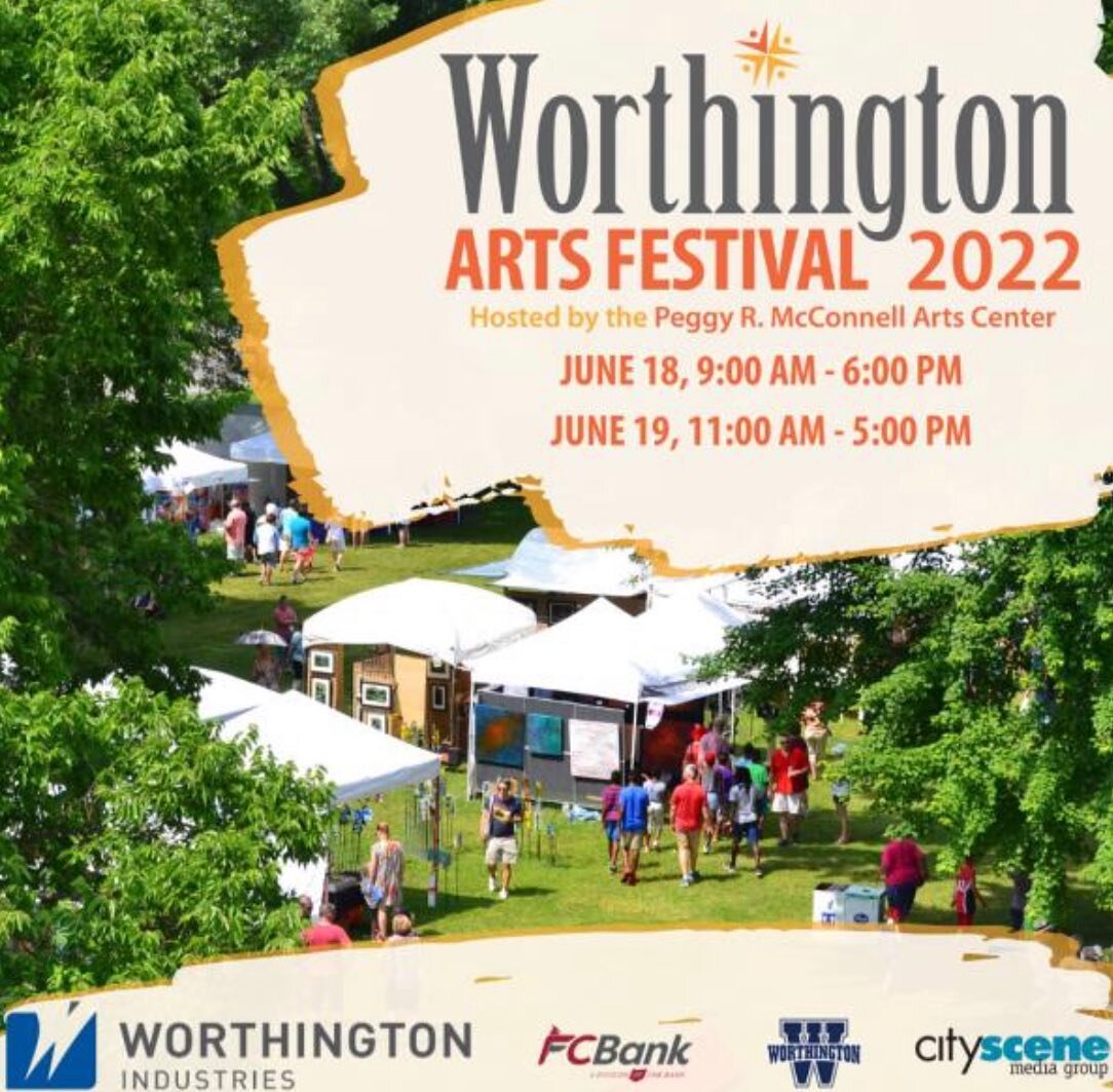 Couldn&rsquo;t make it to Delaware last weekend? No worries! We have another one coming up! The Worthington Arts Festival is June 18 &amp; 19 outside the @mcconnellarts Center! 

Tons and tons of new stuff coming to Worthington because y&rsquo;all ab