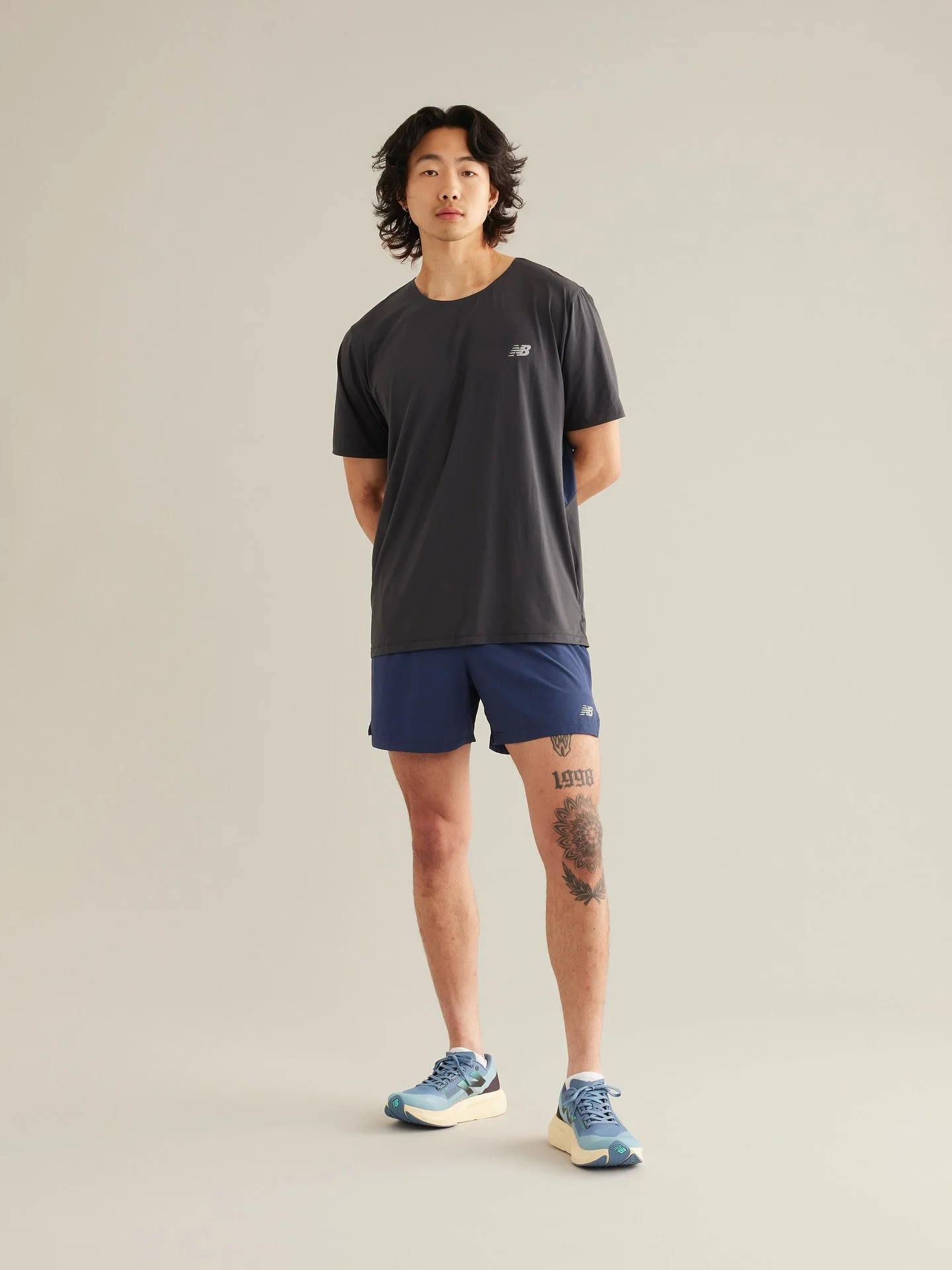 @_tylerc98_ kicking it in @newbalancerunning &bull; styled by @tayglo for @newbalance shot by @digilumz + creative by @alex_prezzy @travisjfraser 
🩳👟 @alexandramakeupartistry @artistswithagency