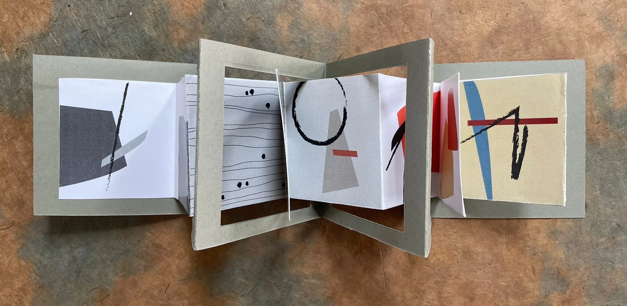 Collage Accordion Book