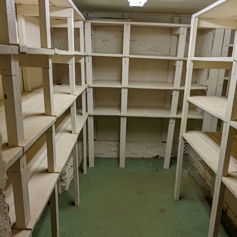  The ‘China Room’, once a storage area for crockery and later used for the hospital archives. Image taken by Allison O’Sullivan, courtesy of St Vincent’s Hospital Toowoomba. 