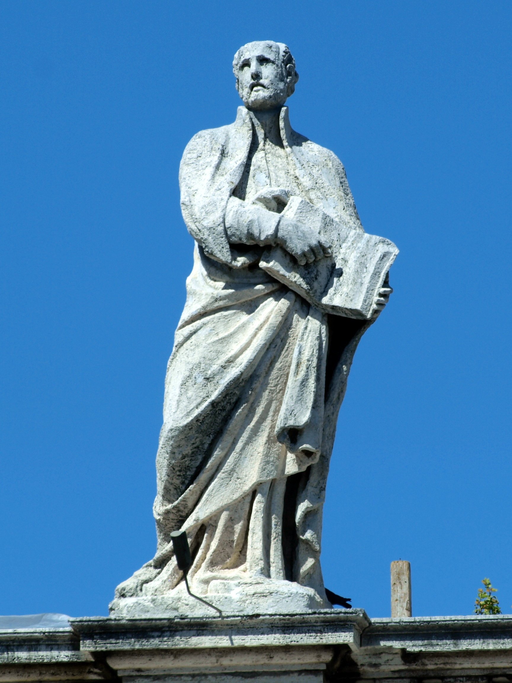  Saint Ignatius Loyola on the colonnade of St Peter's square. Wikimedia Commons. 