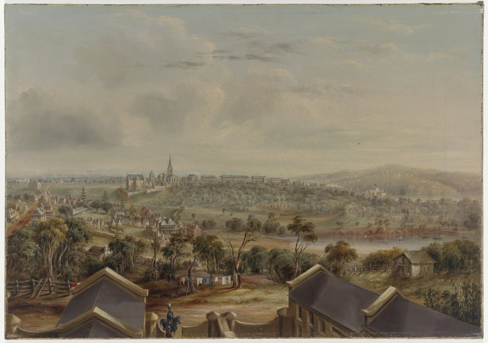  [Sydney from Woolloomooloo], 1849. G.E. Peacock. Painted from the house  Tarmons . Mitchell Library, State Library of New South Wales 