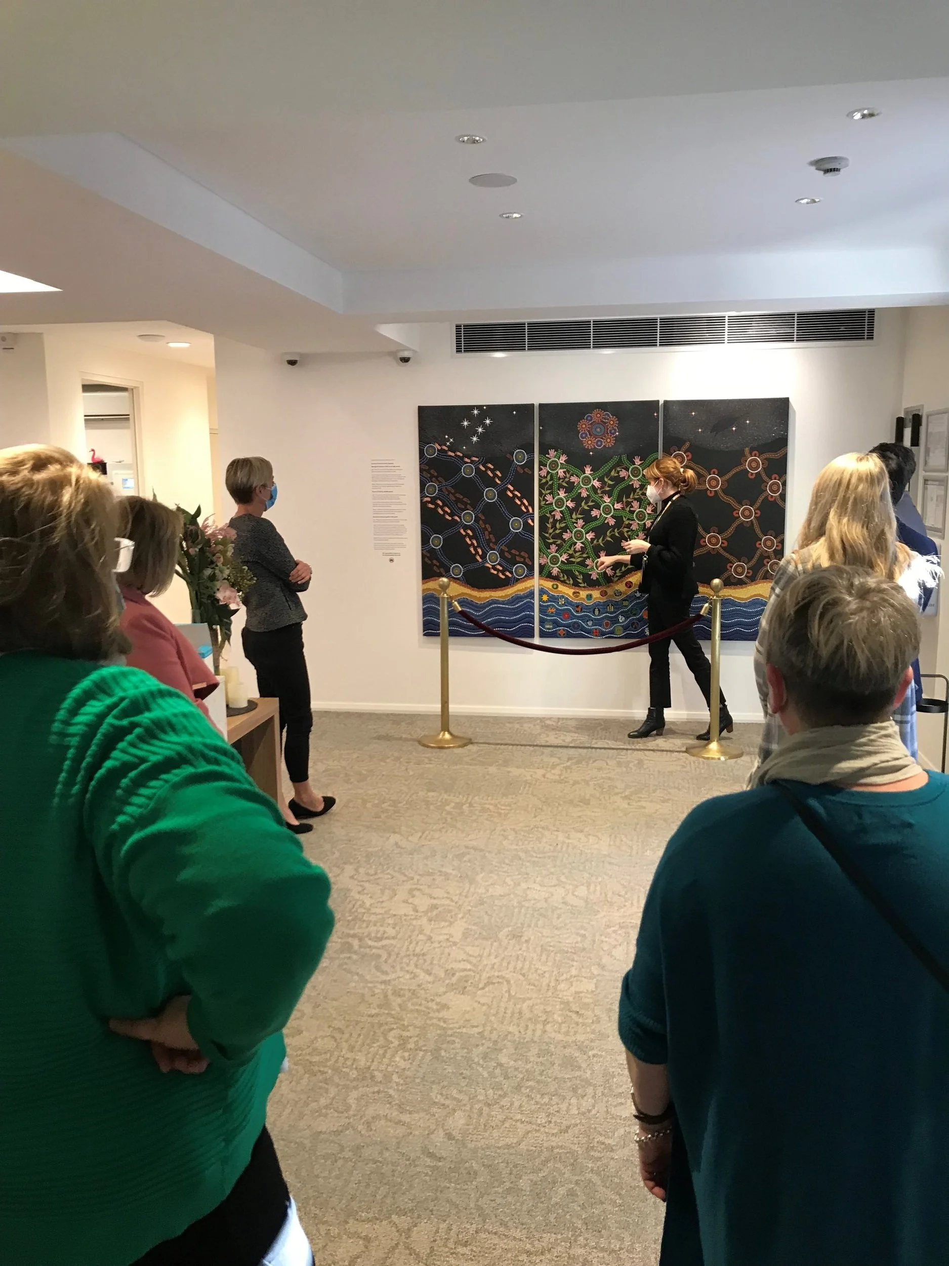 Journey of Spirit Coming Together in background. Image provided by Philippa Mcllroy