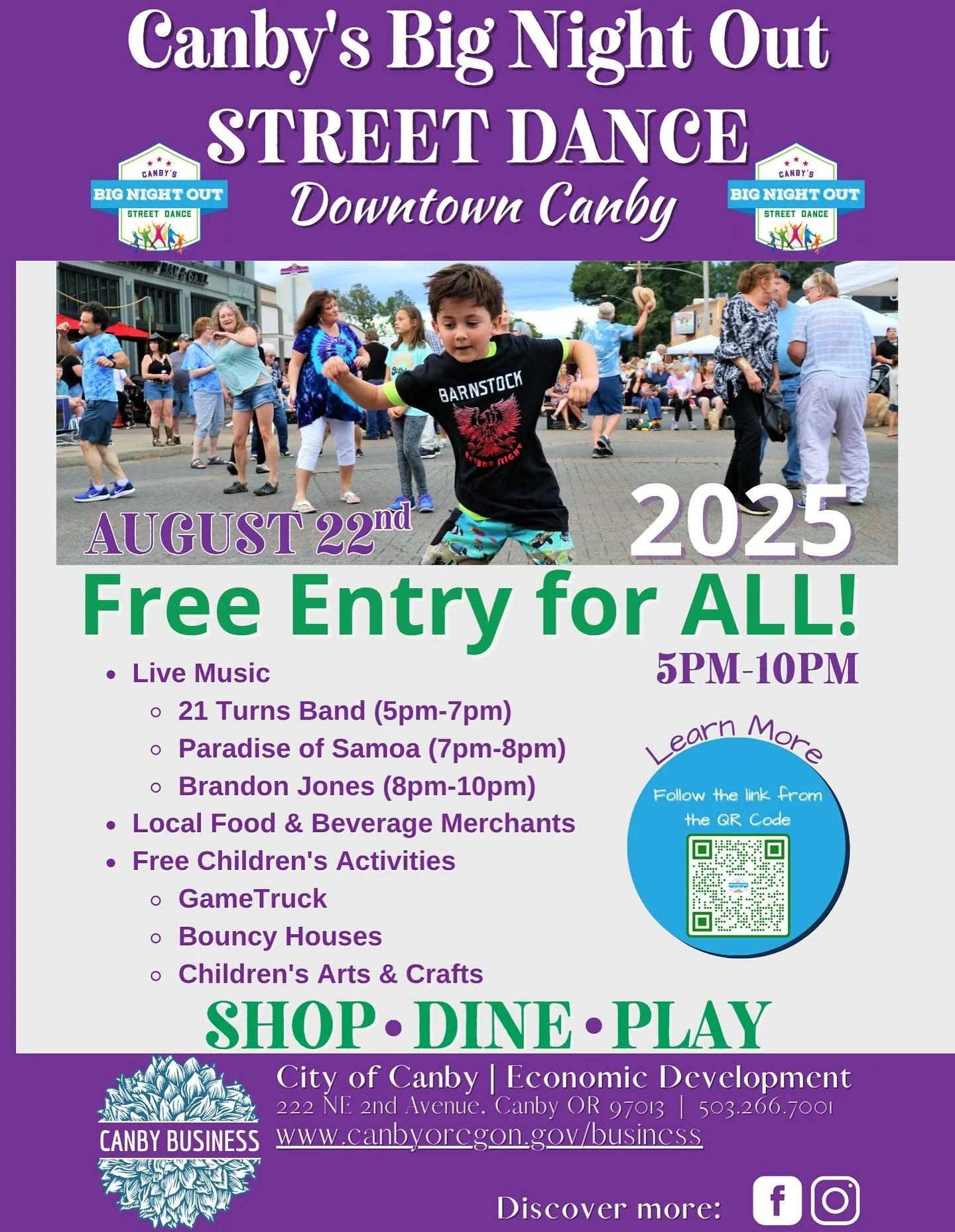We&rsquo;ll be out at Canby&rsquo;s Big Night Out again this year! Find us next to our friends @fobtaproom . We&rsquo;ll be selling our Bavarian Pretzels, and back again just for this event&hellip; cinnamon sugar dipped pretzels!🥨
