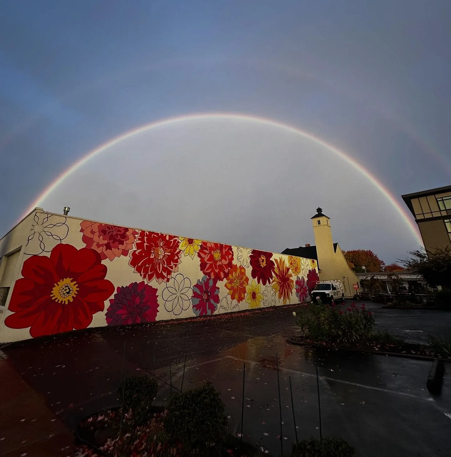 This is your sign to visit downtown Canby today. Taken just as the sun was peeking out for a moment at sunrise. Open until 3! 

Photo credit to Christian on his way in for his shift today.