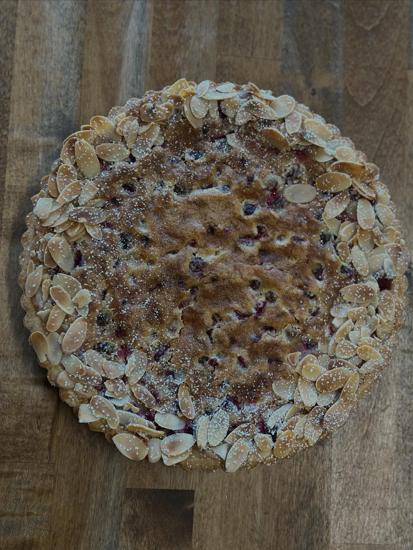 Another dessert on our holiday menu: Cranberry, Almond, and Orange Custard Tart. A sweet almond and orange custard with fresh tart cranberries, this is going to be the crowd pleaser at your gathering!