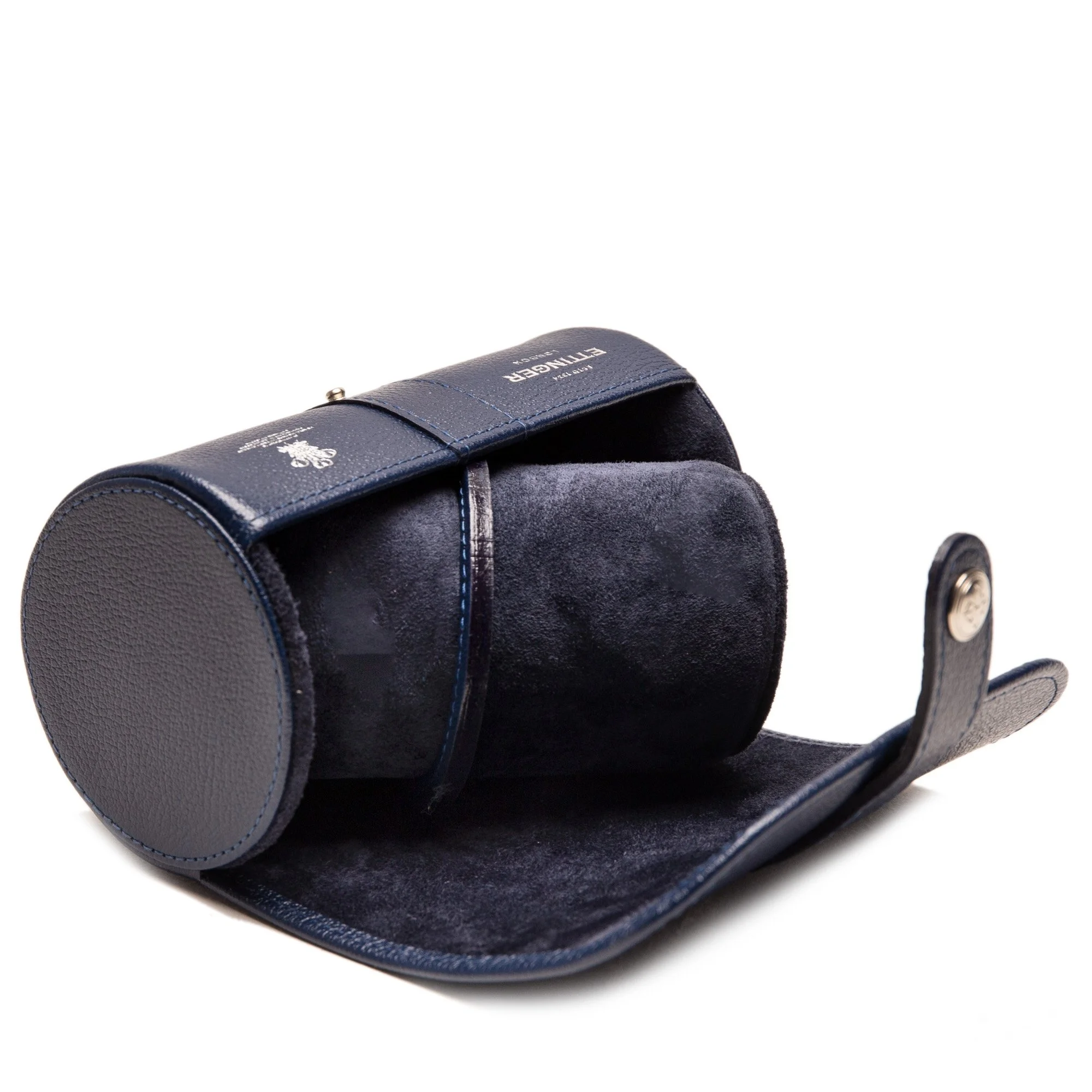 Ettinger - Capra Double Watch Roll in Marine Blue