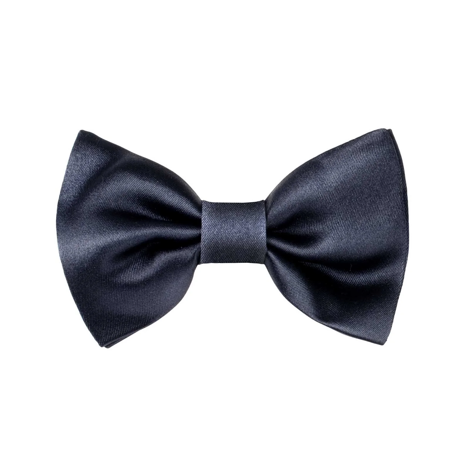 Rubinacci - Blue Silk Satin Self-Tie Bow Tie