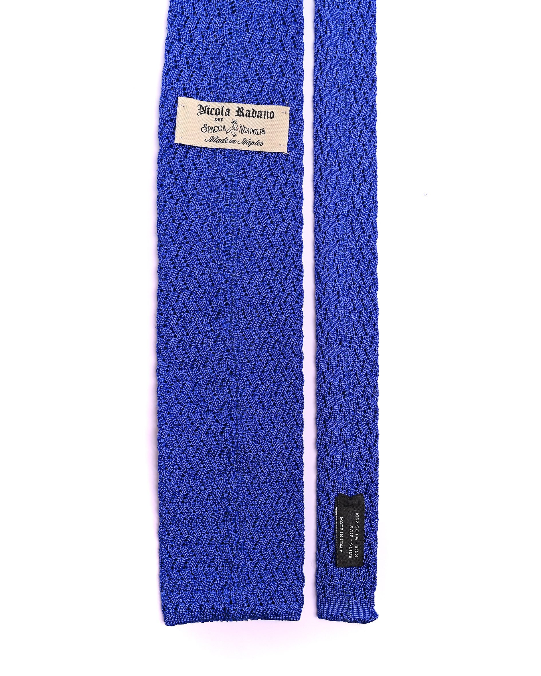 Spacca Neapolis - Grenadine Silk Tie - Electric Blue