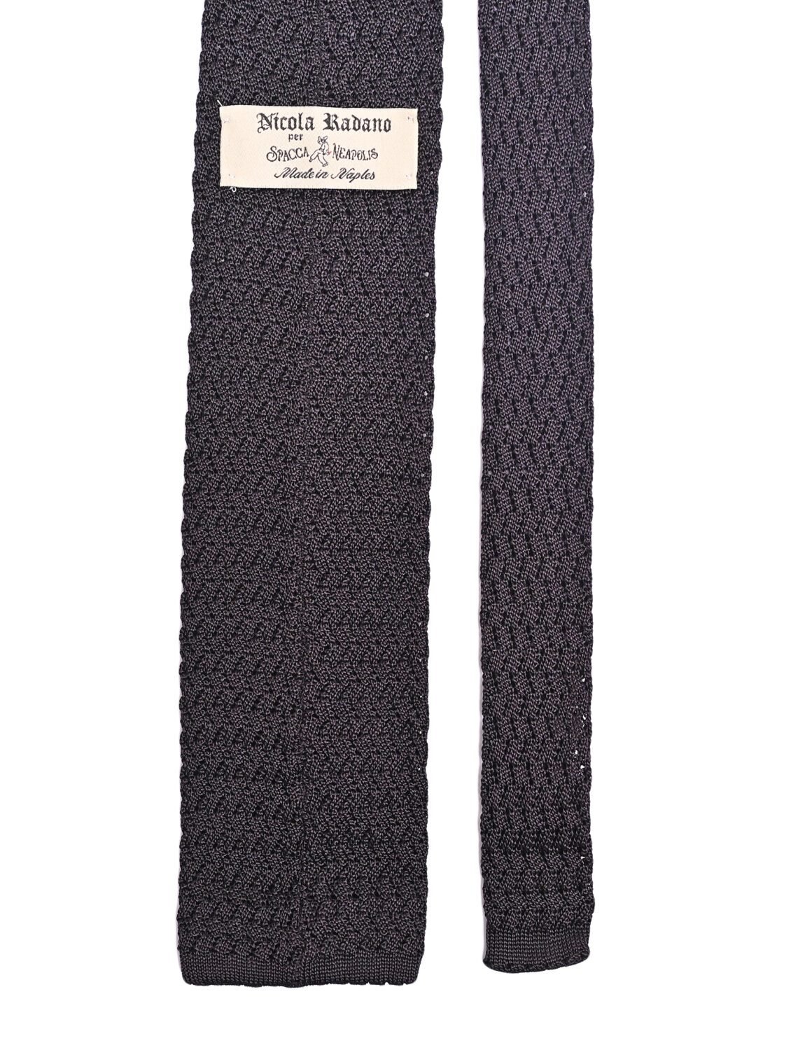 Spacca Neapolis - Grenadine Knit Tie - Black