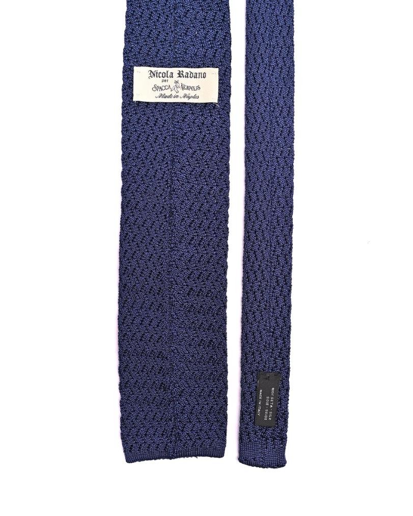 Spacca Neapolis - Grenadine Knit Tie - Blue