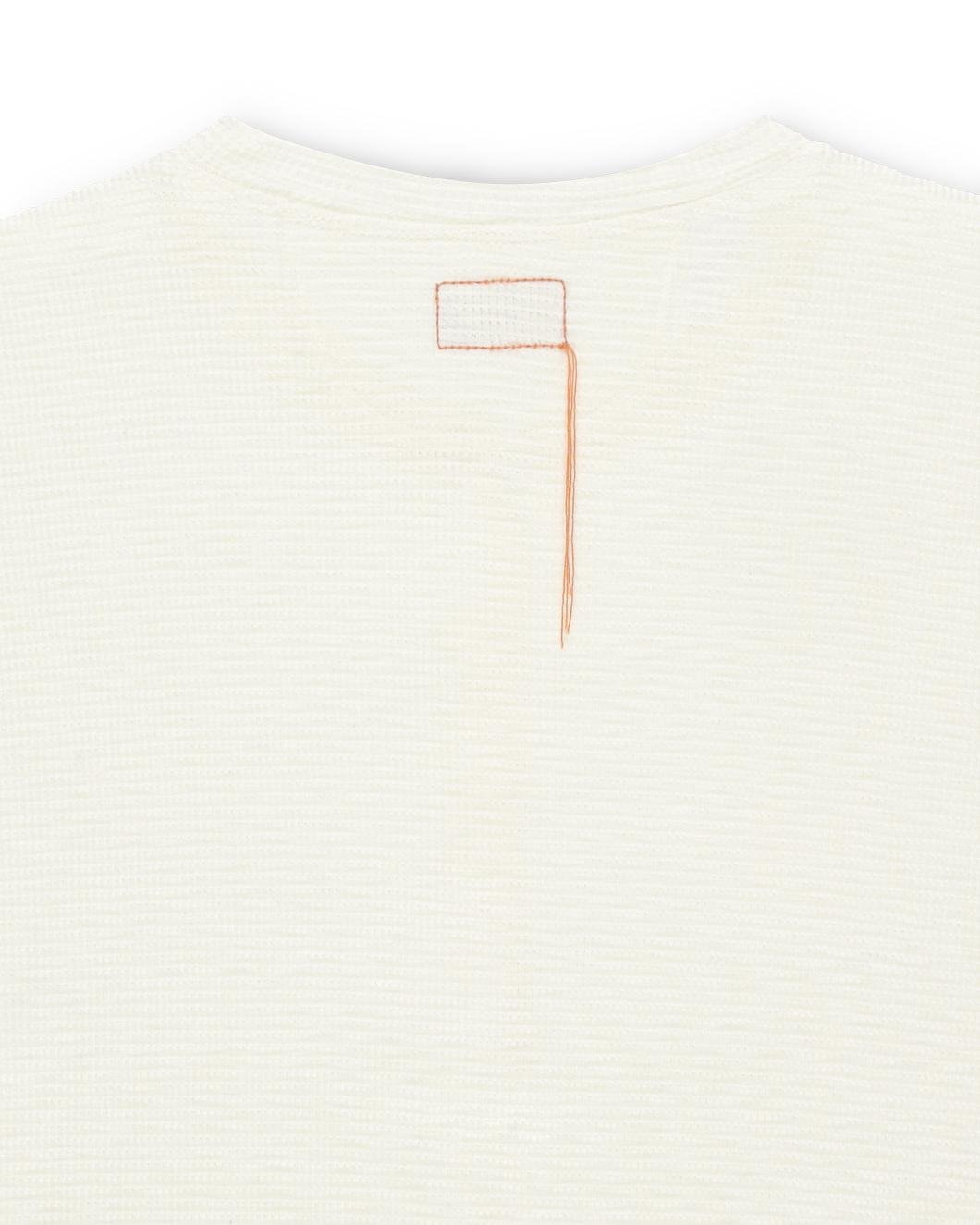 Fortela Amish-CDX55 Waffle Jersey Henley – Off-White