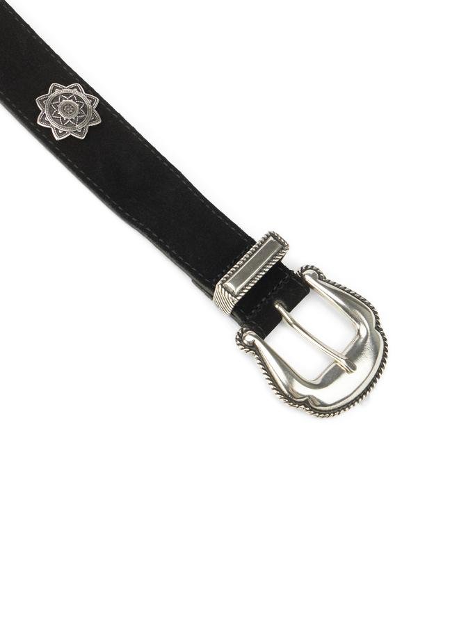 Fortela - Candis Suede Belt with Western Buckle