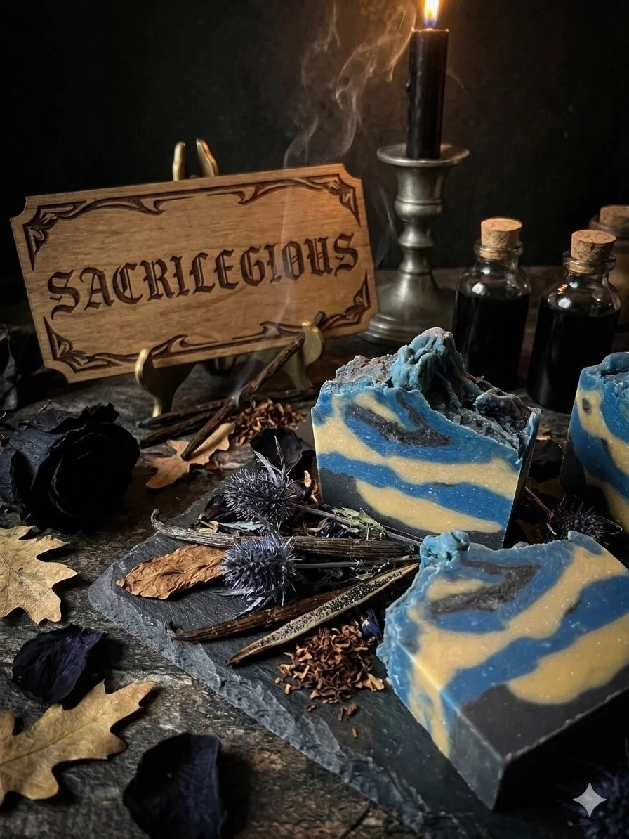 Have you tried SACRILEGIOUS yet? This one is fragranced Tobacco Vanilla such a nice sweet scent. This one is a must have! 

Take a look at the site for this and more!

FILTHYLITTLETHINGSOAPCO.CA