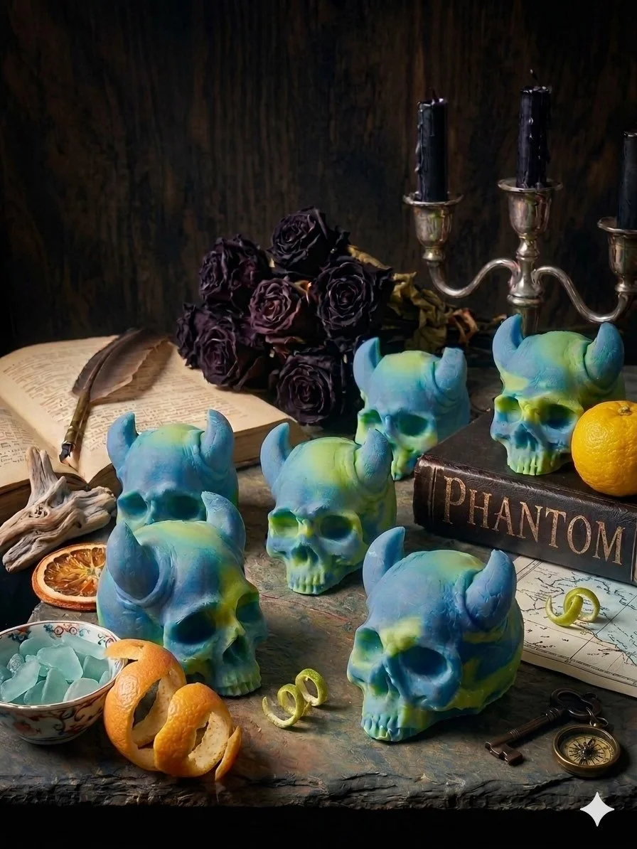 Another teaser for one of the new soaps! PHANTOM is fragranced with Soothing Spa, fresh citrus, with floral notes lavender, Lilly and Japanese yuzu. It&rsquo;s a great light fresh scent!
Available soon! 
#handmade #gifts #spooky #canadian #smallbusin