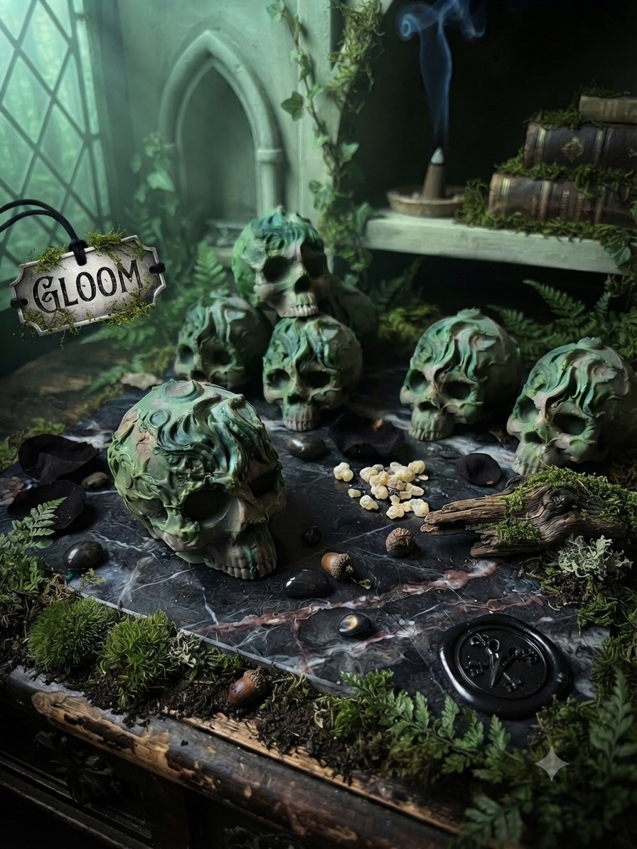 GLOOM the final new soap for the line this year. Scented is Forest Therapy, an earthy woodsy scent. Available soon!

#spooky #bath #winnipeg #manitoba #soap