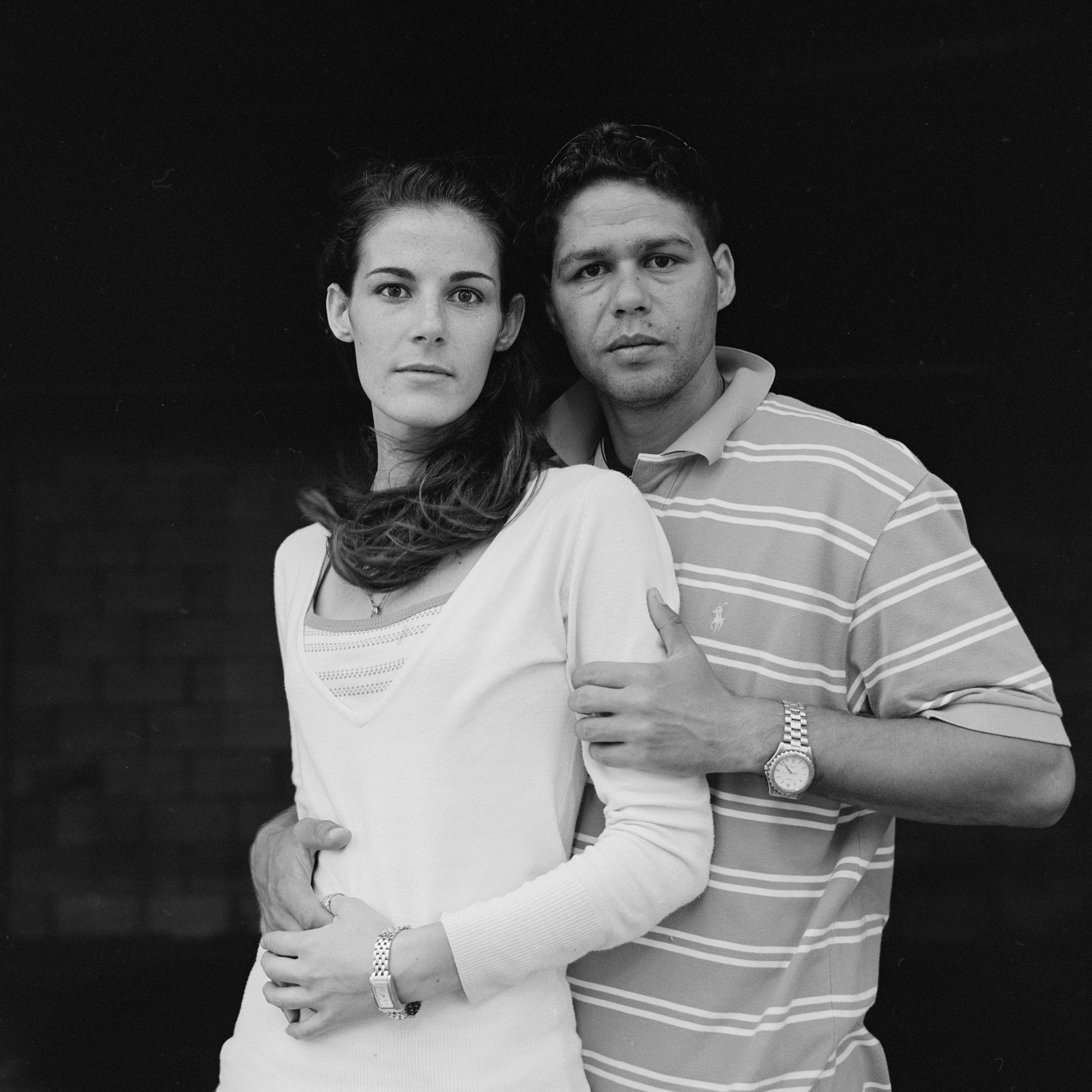    Kristal and Derek posing for a portrait, 2008. 