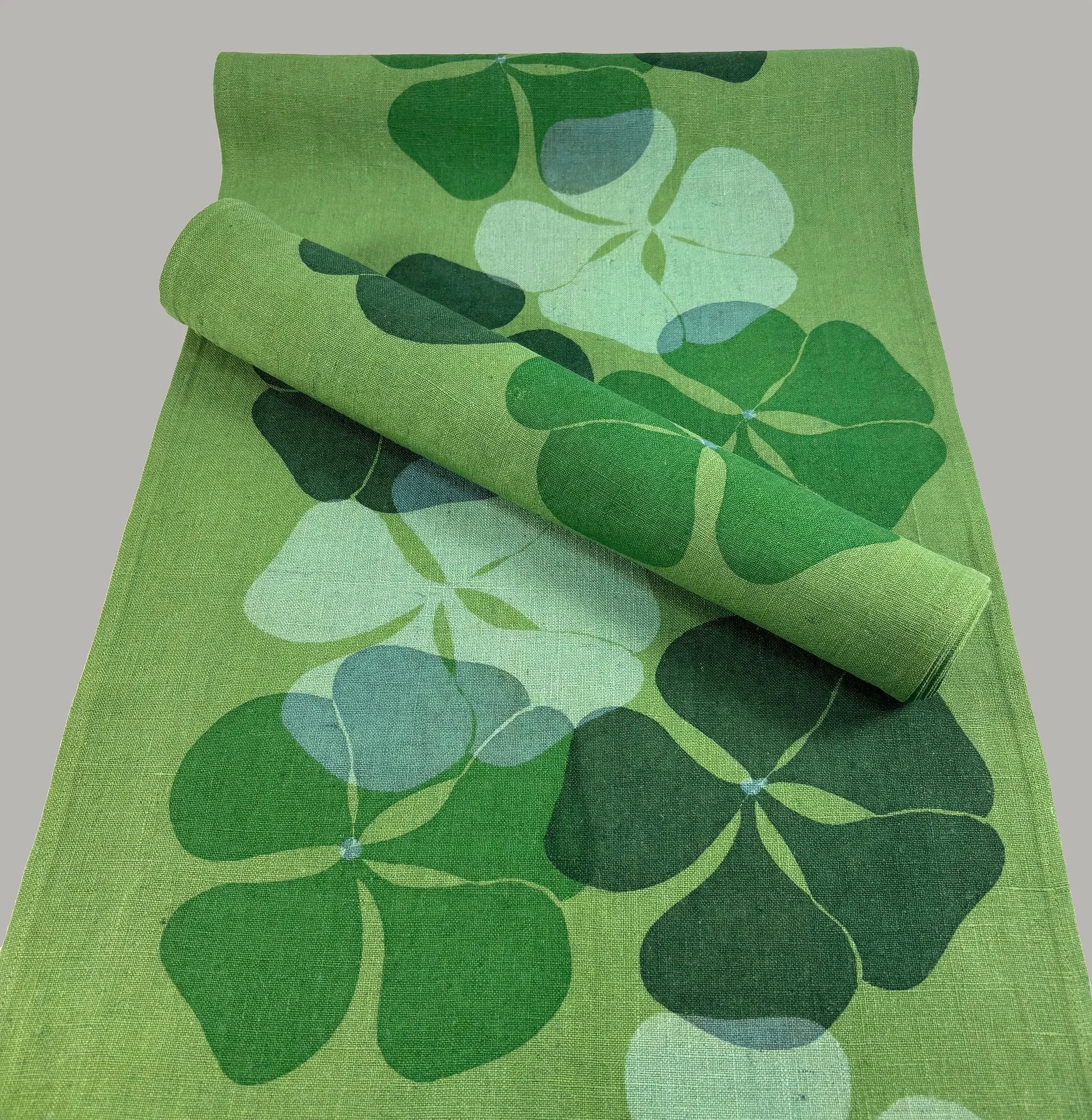 Linløper, stor blomst, grønn