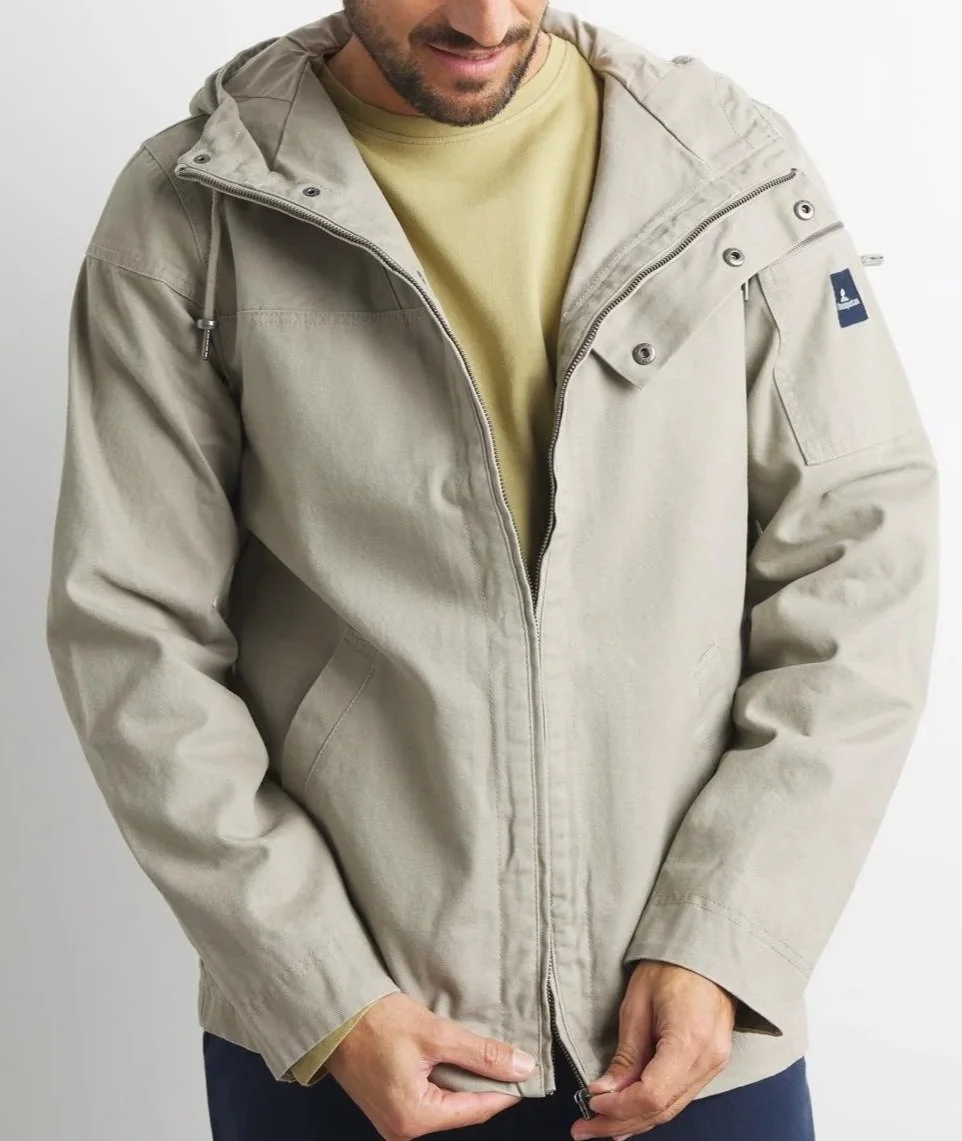 Baden hooded canvas jacket