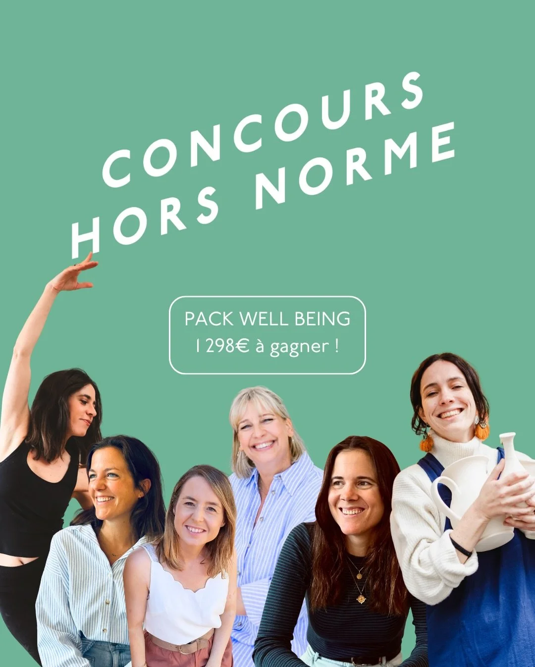 ✨&nbsp;CONCOURS HORS NORME - PACK WELL BEING ✨

Tente de gagner un pack exclusif de&nbsp;6 services d&eacute;di&eacute;s au bien-&ecirc;tre, pour te recentrer, te reconnecter et prendre soin de toi en profondeur.

Pour qui ?

Pour celles qui veulent 