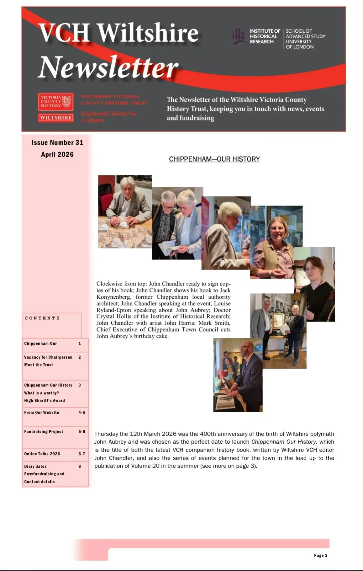 April 2026 Newsletter