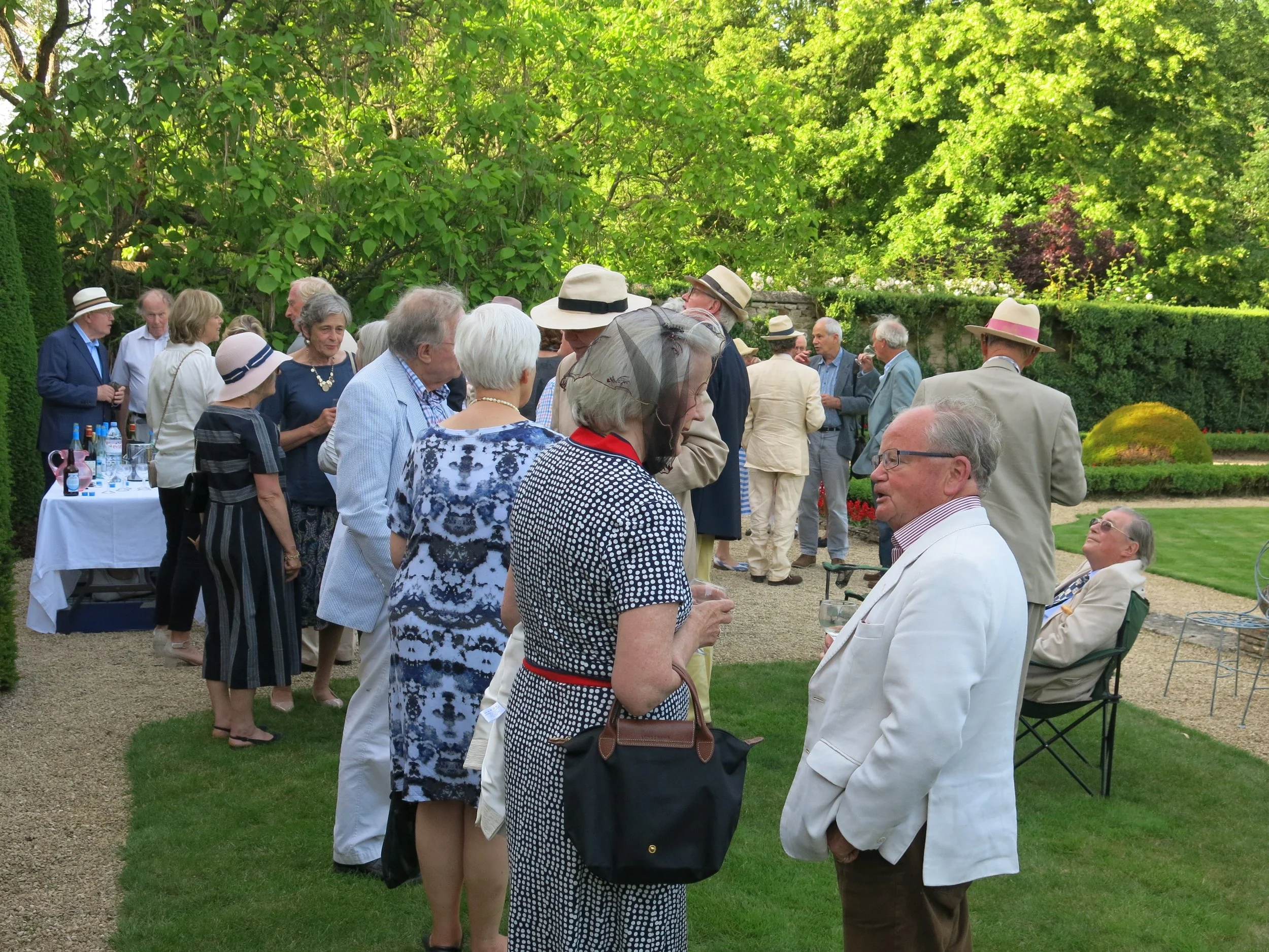 A Duke behind a Lawnmower, and a Bishop Soaked in Purple: VCH Garden Parties