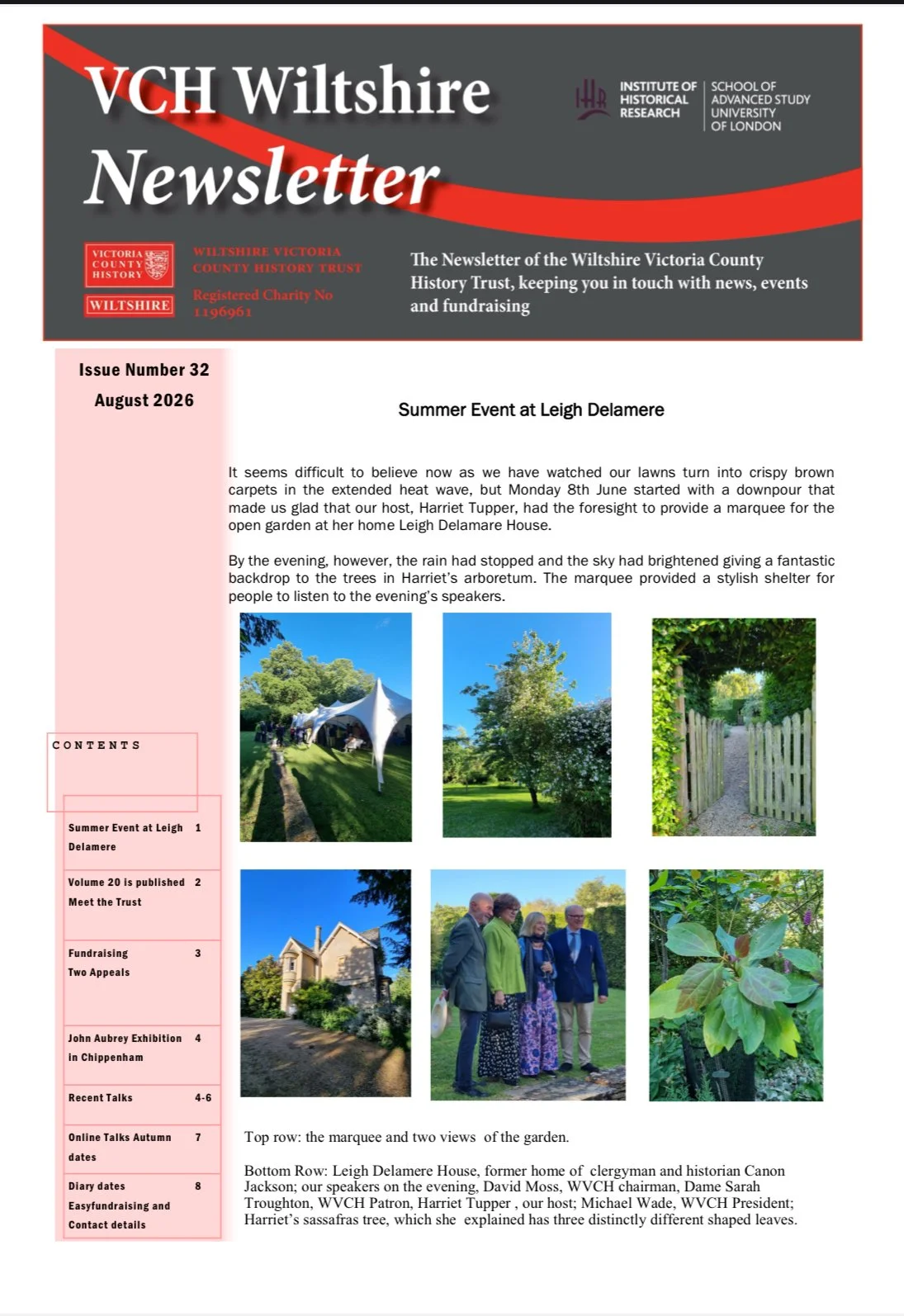 August 2026 Newsletter