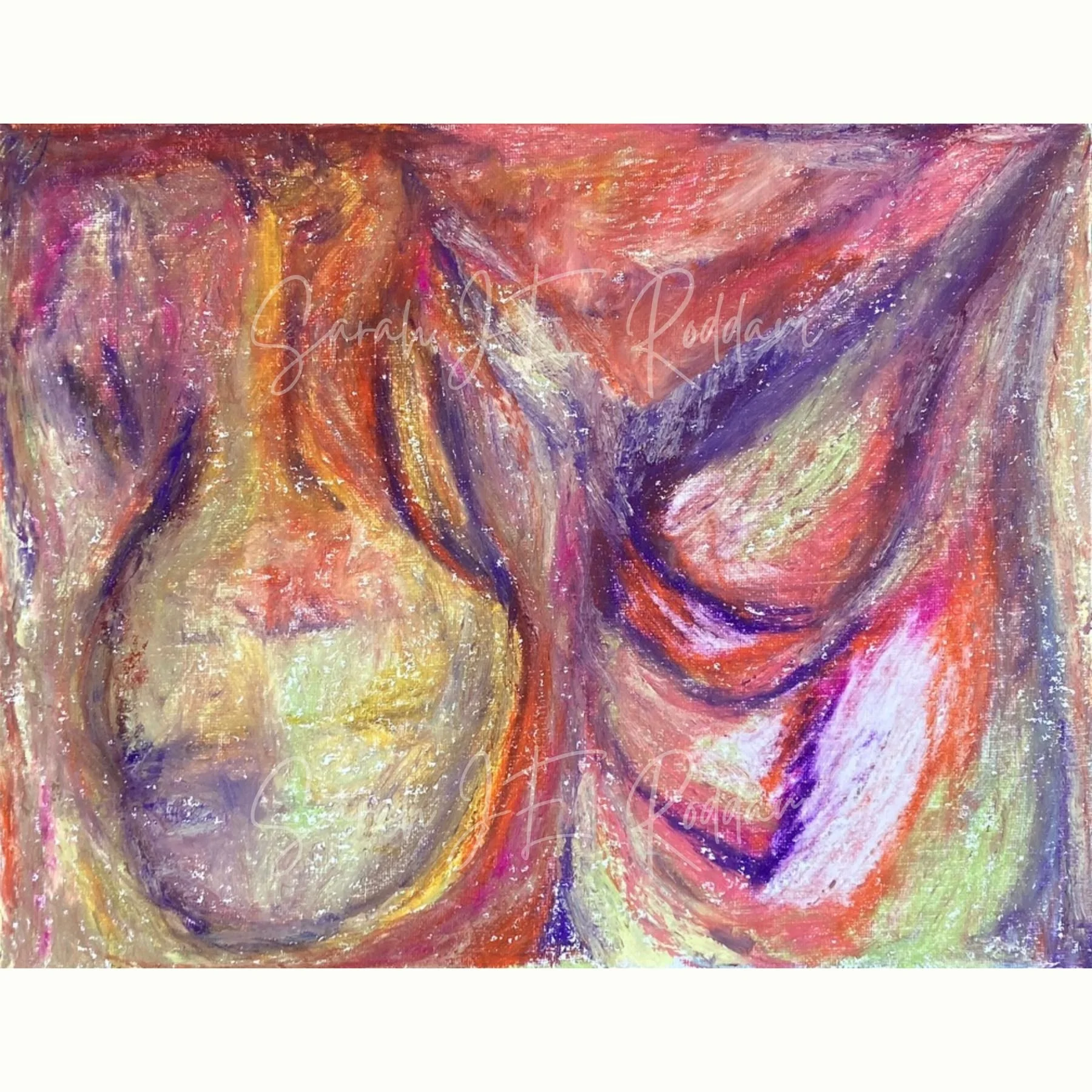 Angel
US$1200
Approx. 13.7 × 10.8"/34.8x27.5cm
Sennelier oil pastel on canvas board
Unframed
Contact the artist at SarahJERoddam@gmail.com