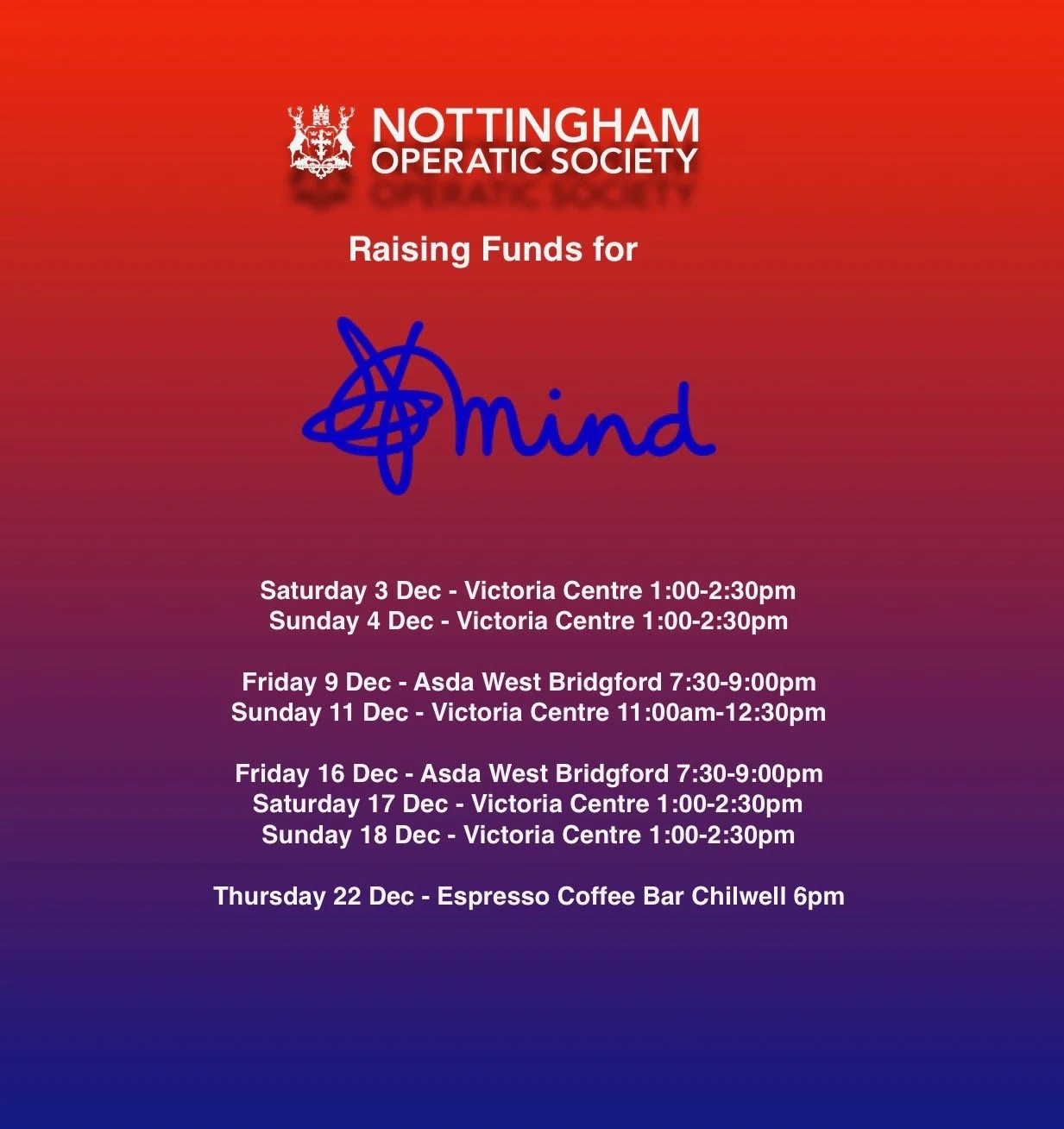 Carol Singing 2022 - Raising funds for Mind