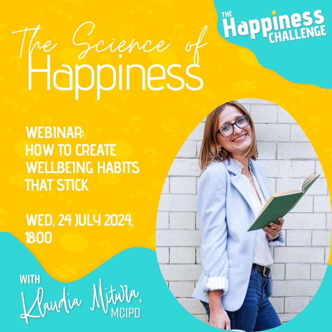 🌟 The Ultimate Bundle: The Complete Happiness Challenge – (Inc. PDF, Signed Book + exclusive “Happiness Habits Action Plan” Workshop with Klaudia - Mon 26th Jan))