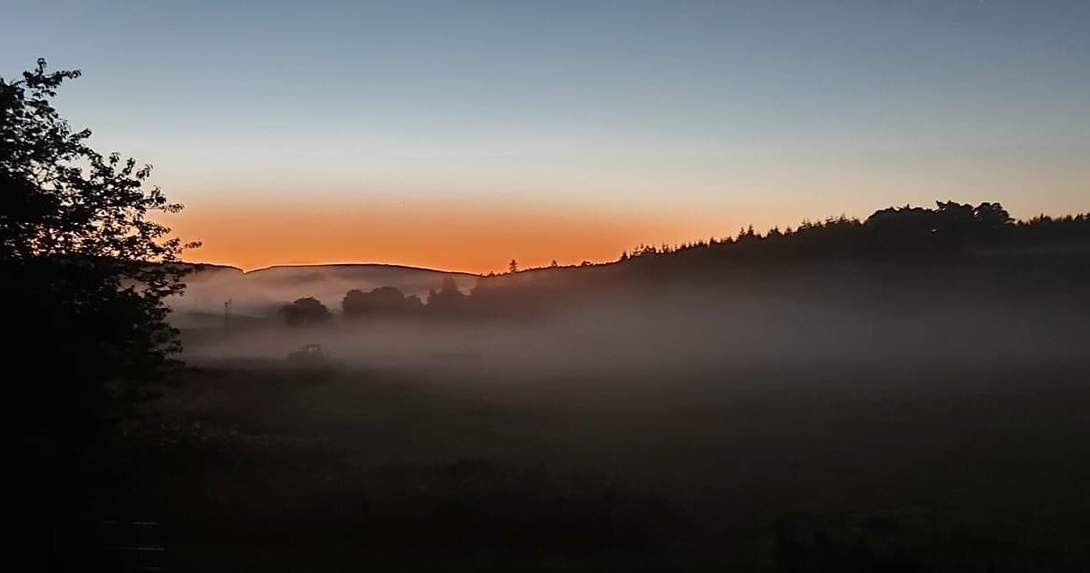 Sunrise over the morning mist at Glenrinnes