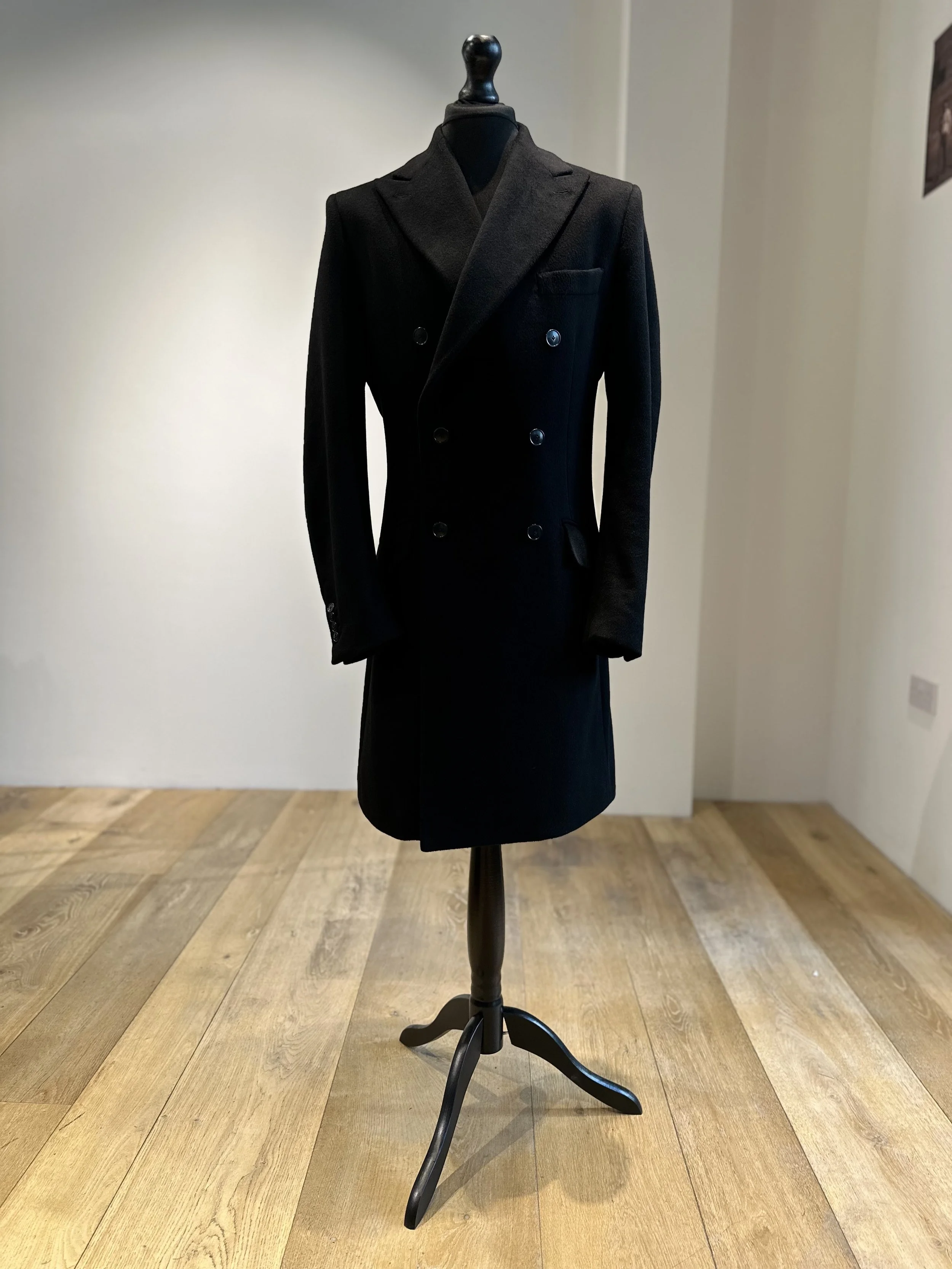 Pure cashmere DB overcoat