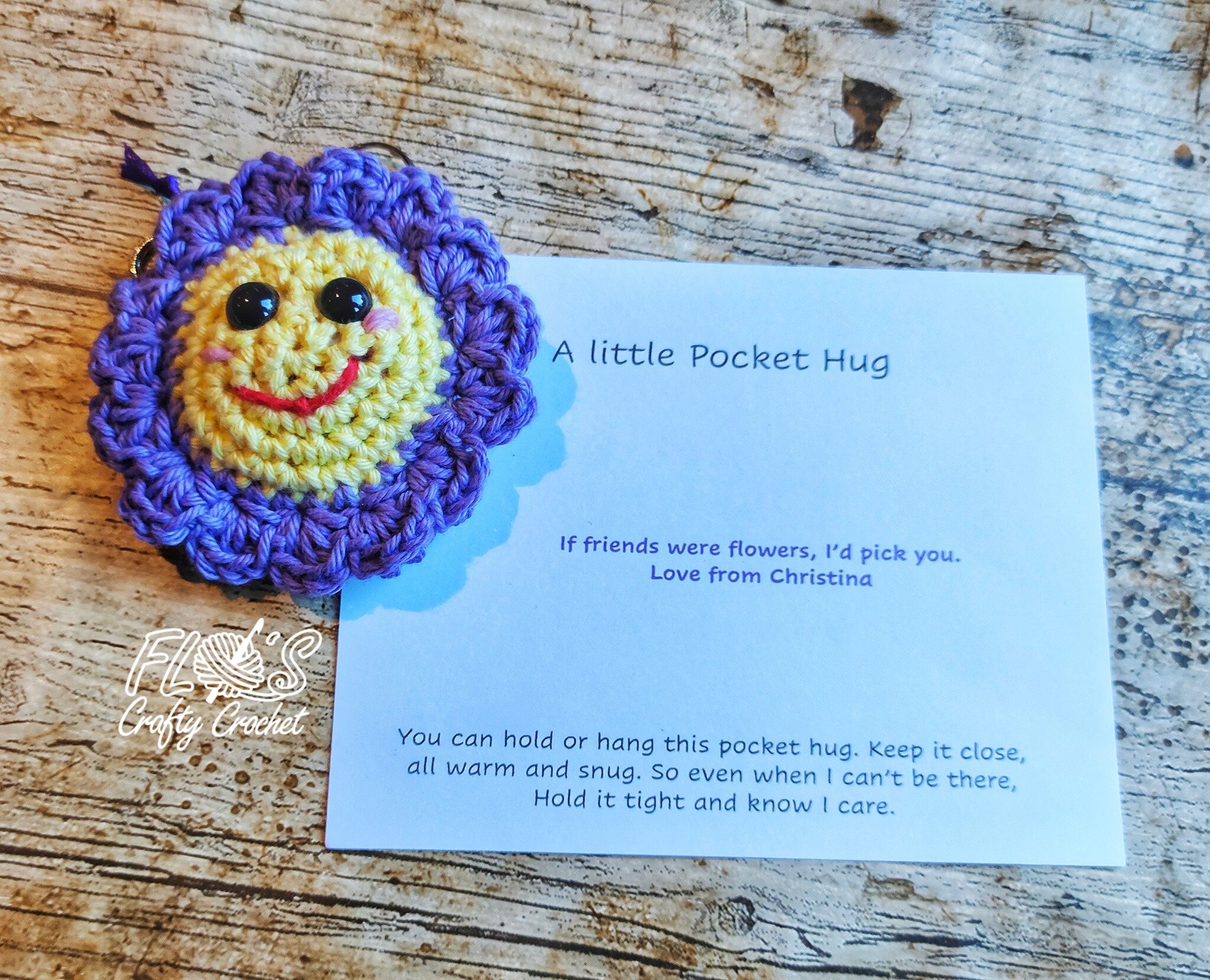 Pocket crochet hugs for St Luke's Hospice Plymouth
