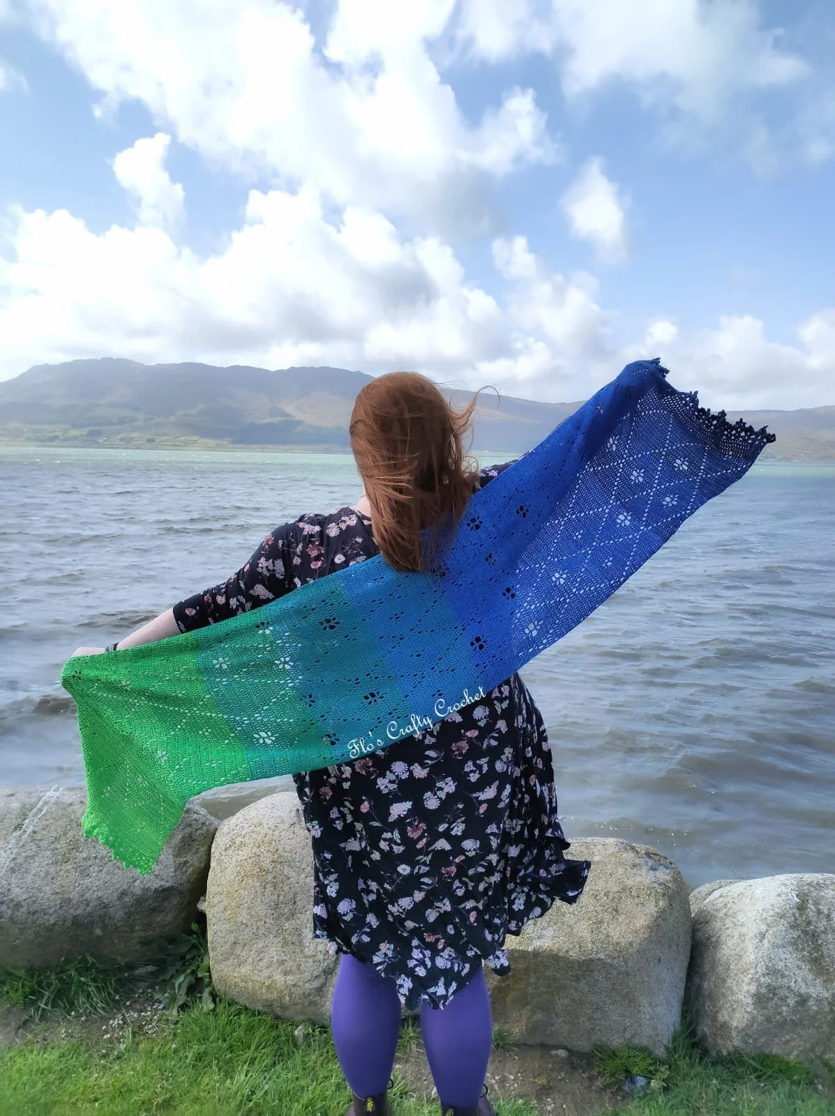 Nikki's Diamonds crochet shawl