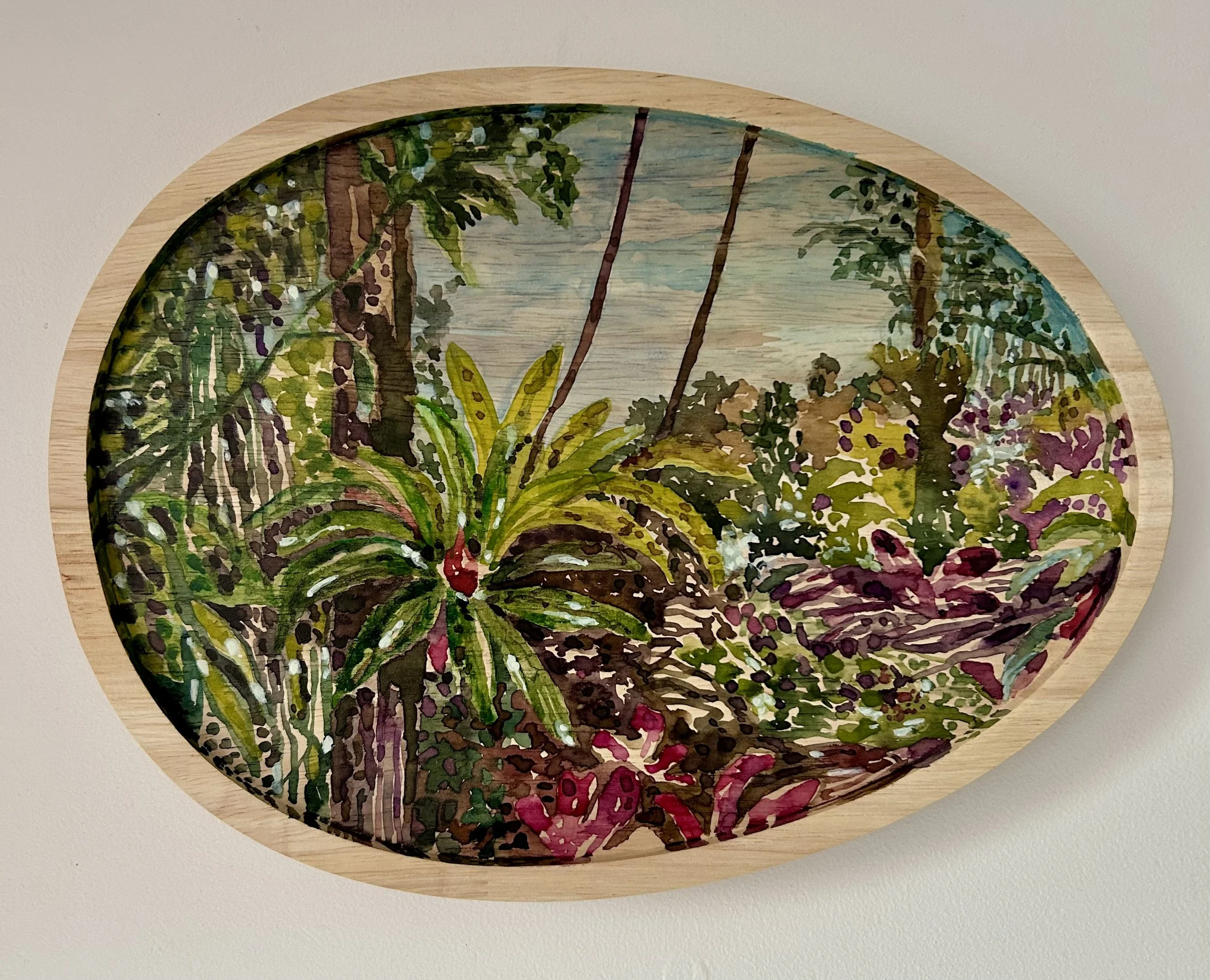 Watercolor on wood - 25 x 31 cm (2025)