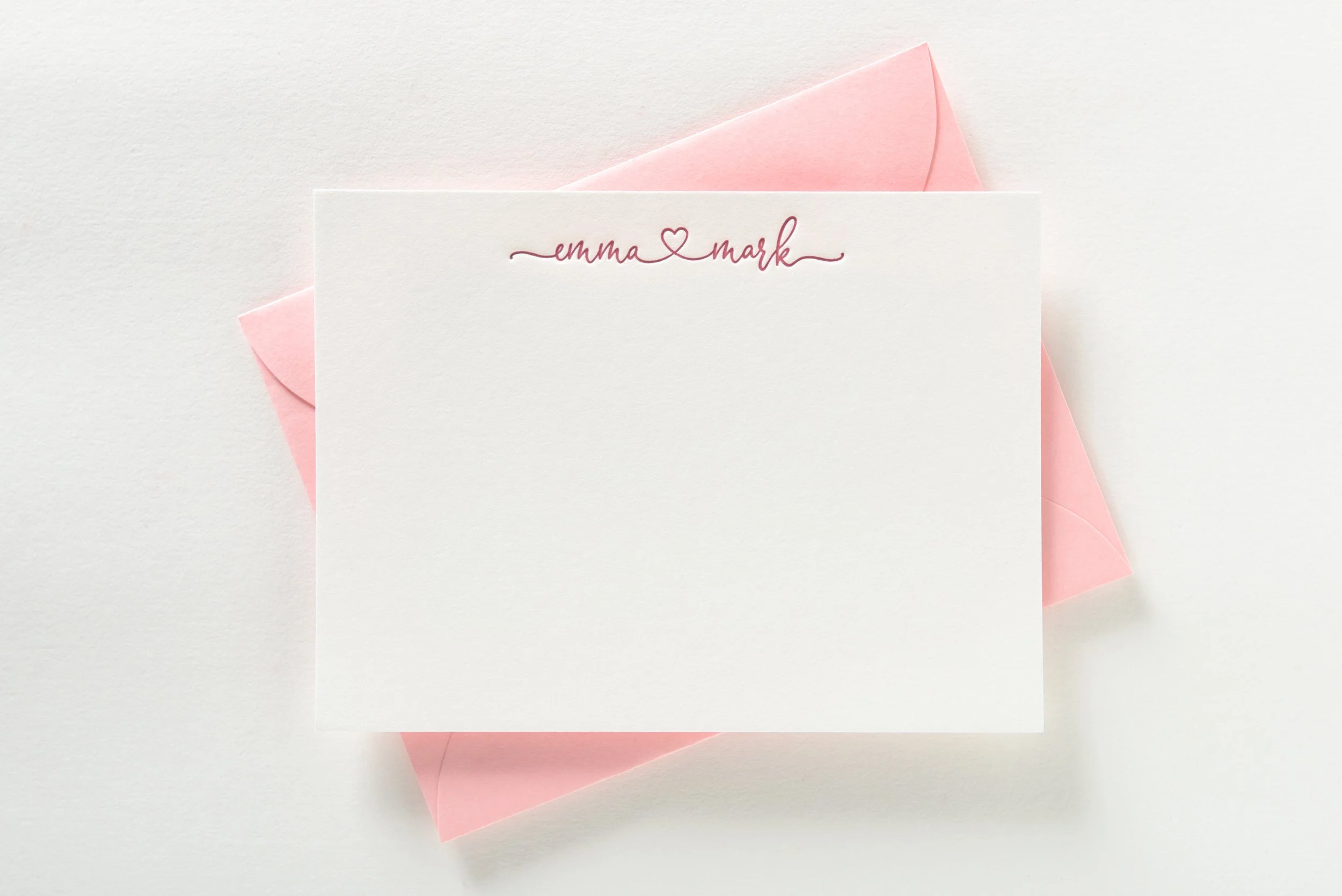 Letterpress Personalised Cards, Emma