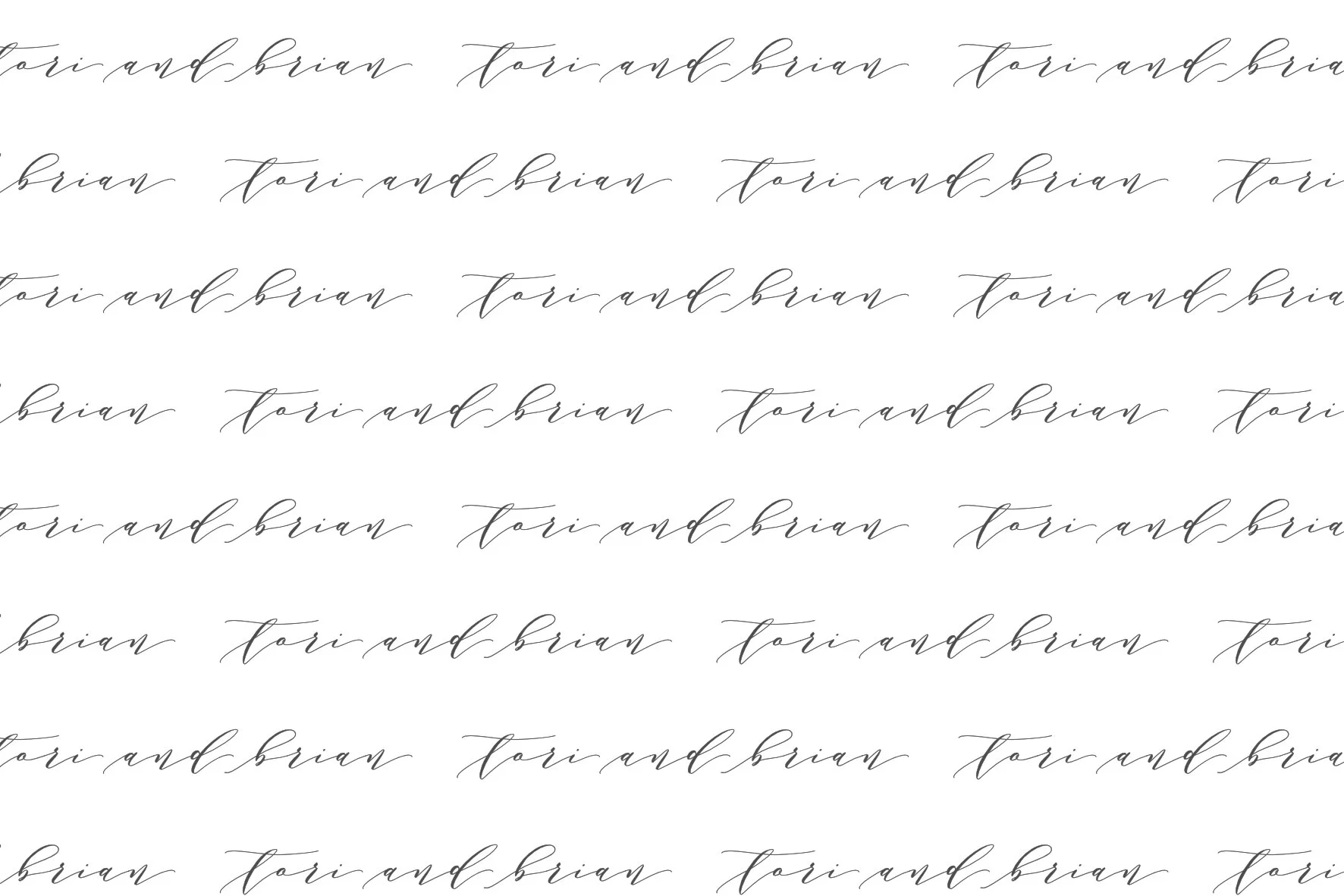 Your names or custom wording (in the style of your stationery)