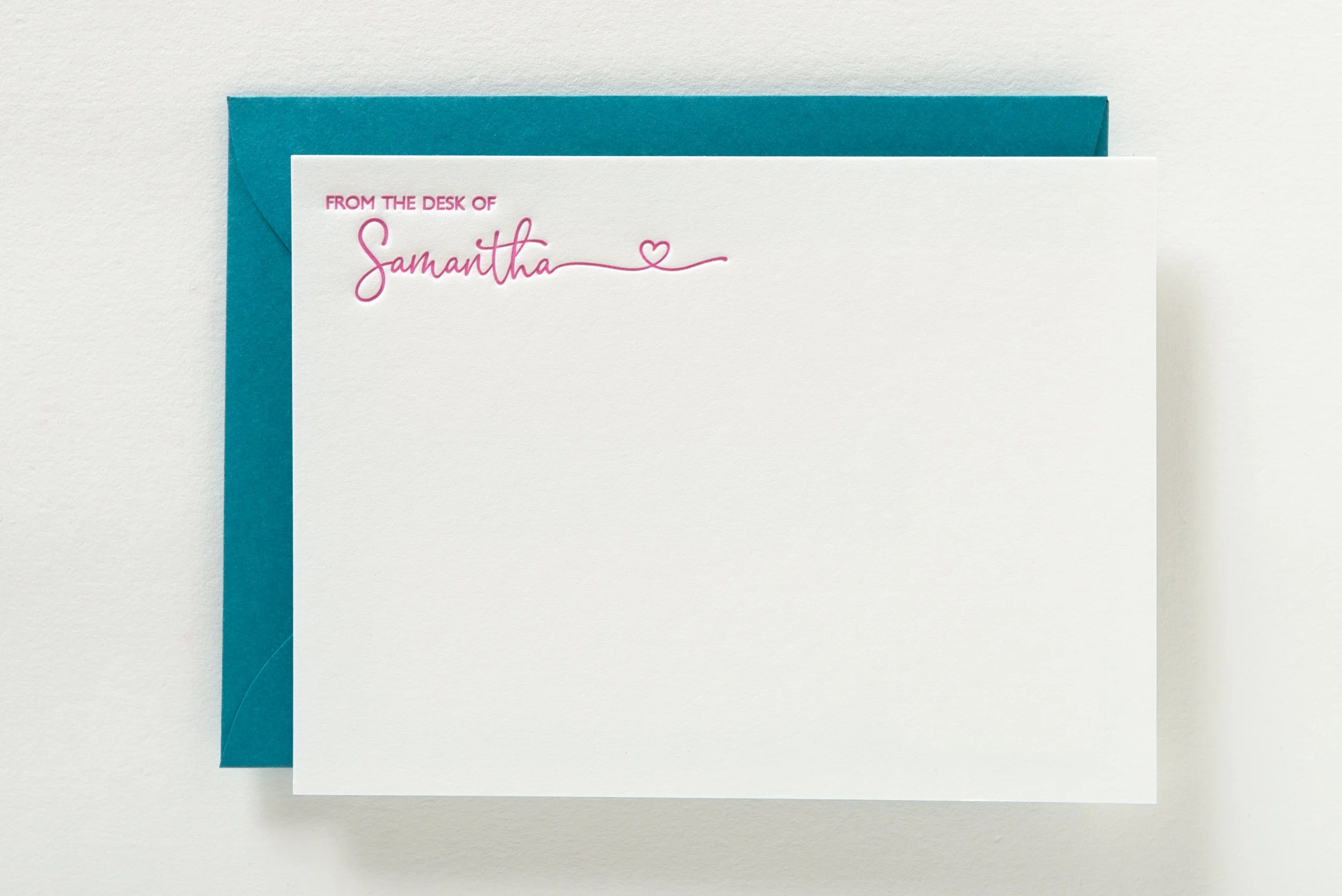 Letterpress With Love, Letterpress Personalised Cards, Samantha_1
