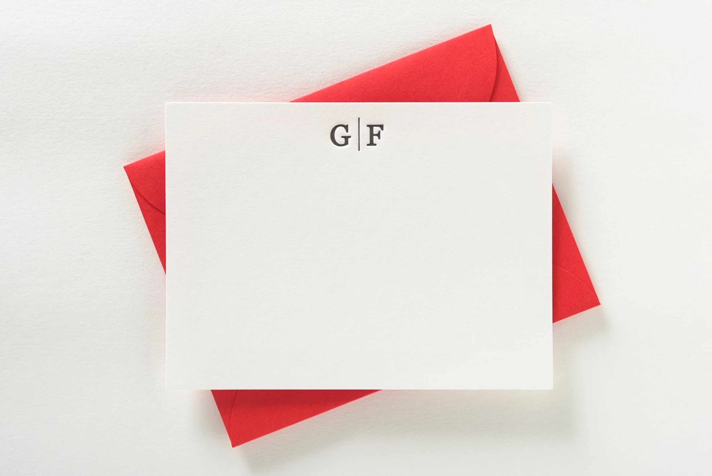 Letterpress Personalised Cards, Ginevra