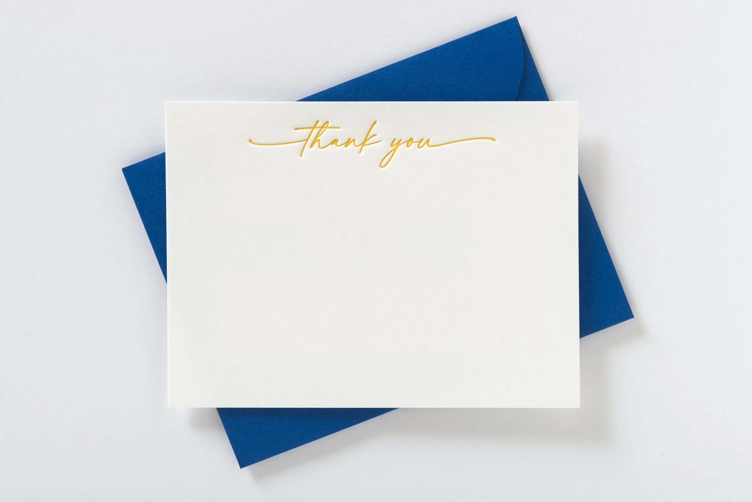 Letterpress Notecard, Thank You
