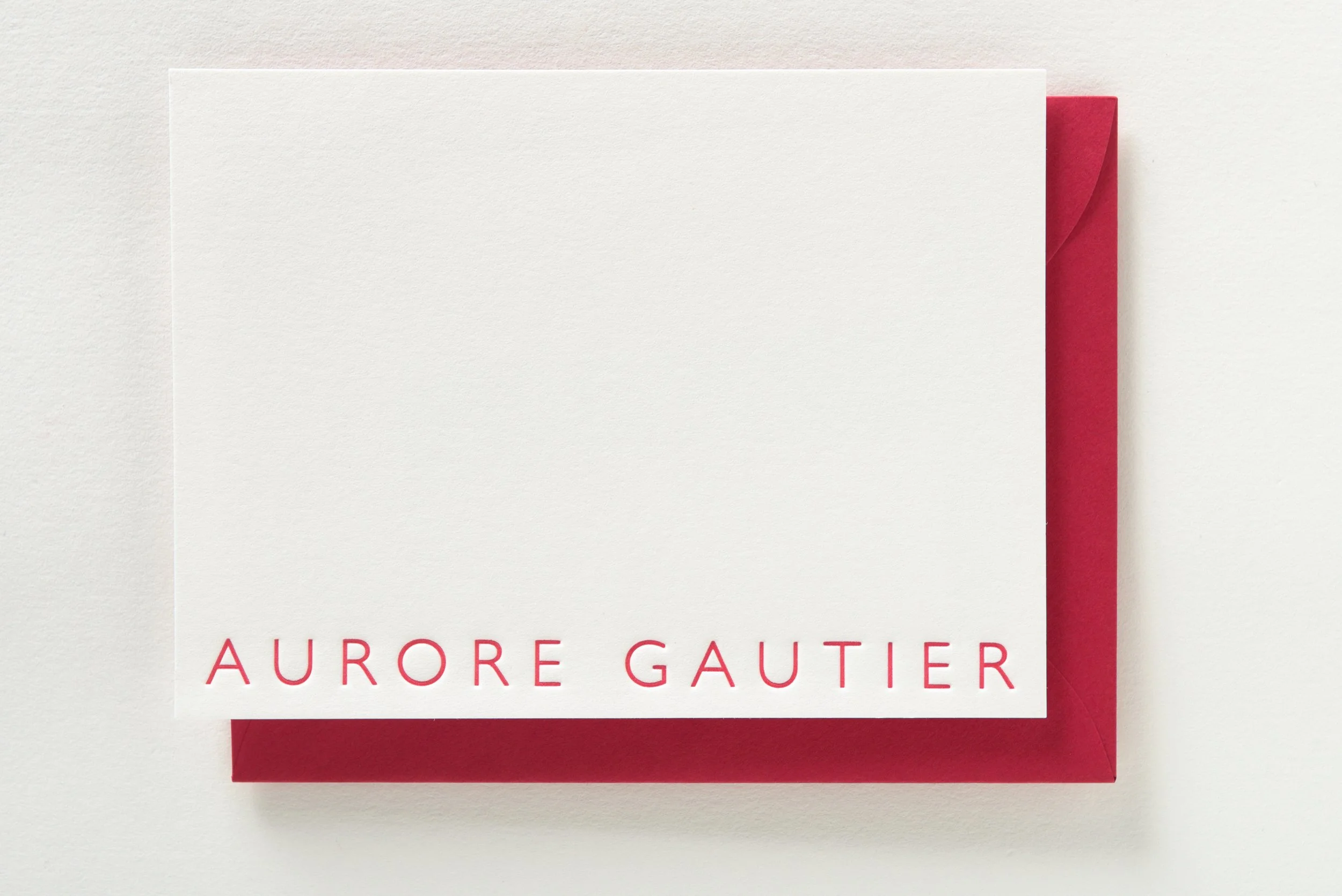 Letterpress With Love, Letterpress Personalised Cards, Aurore_1
