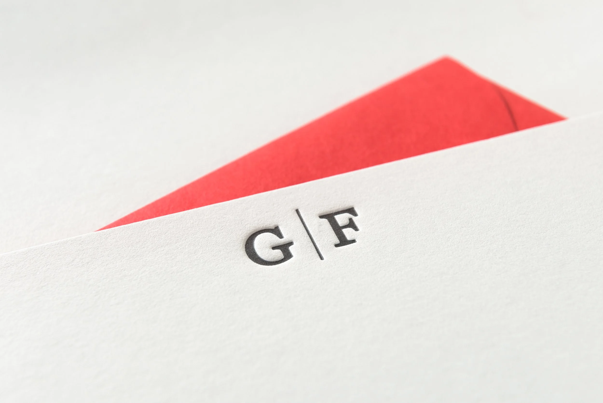 Letterpress With Love, Letterpress Personalised Cards, Ginevra, details