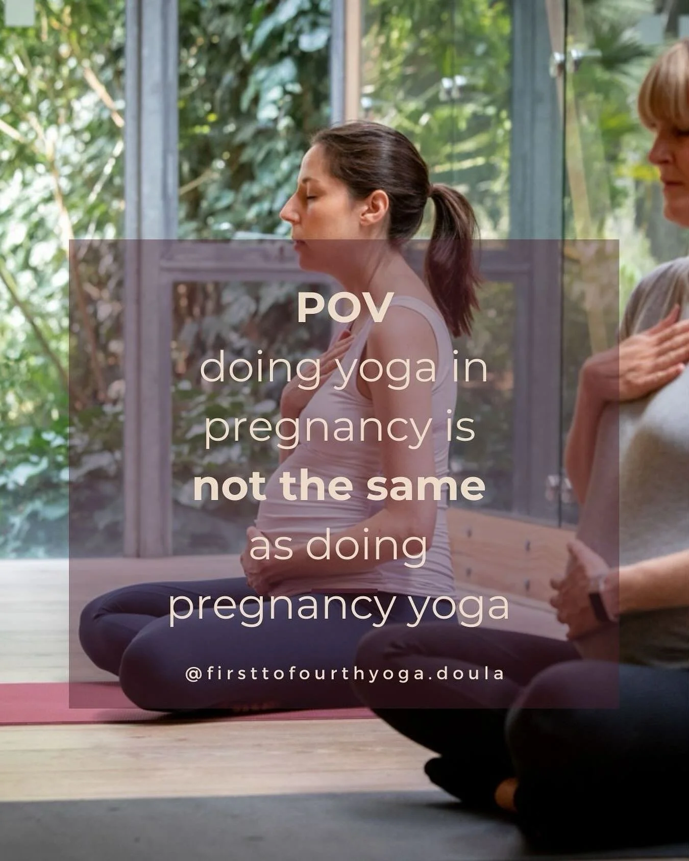 It might sound pernickety but hear me out.

I am not saying there are no benefits to practicing &lsquo;regular&rsquo; yoga in pregnancy. Or that you shouldn&rsquo;t, or that it&rsquo;s wrong.

And OF course, we need to caveat that it depends on what 