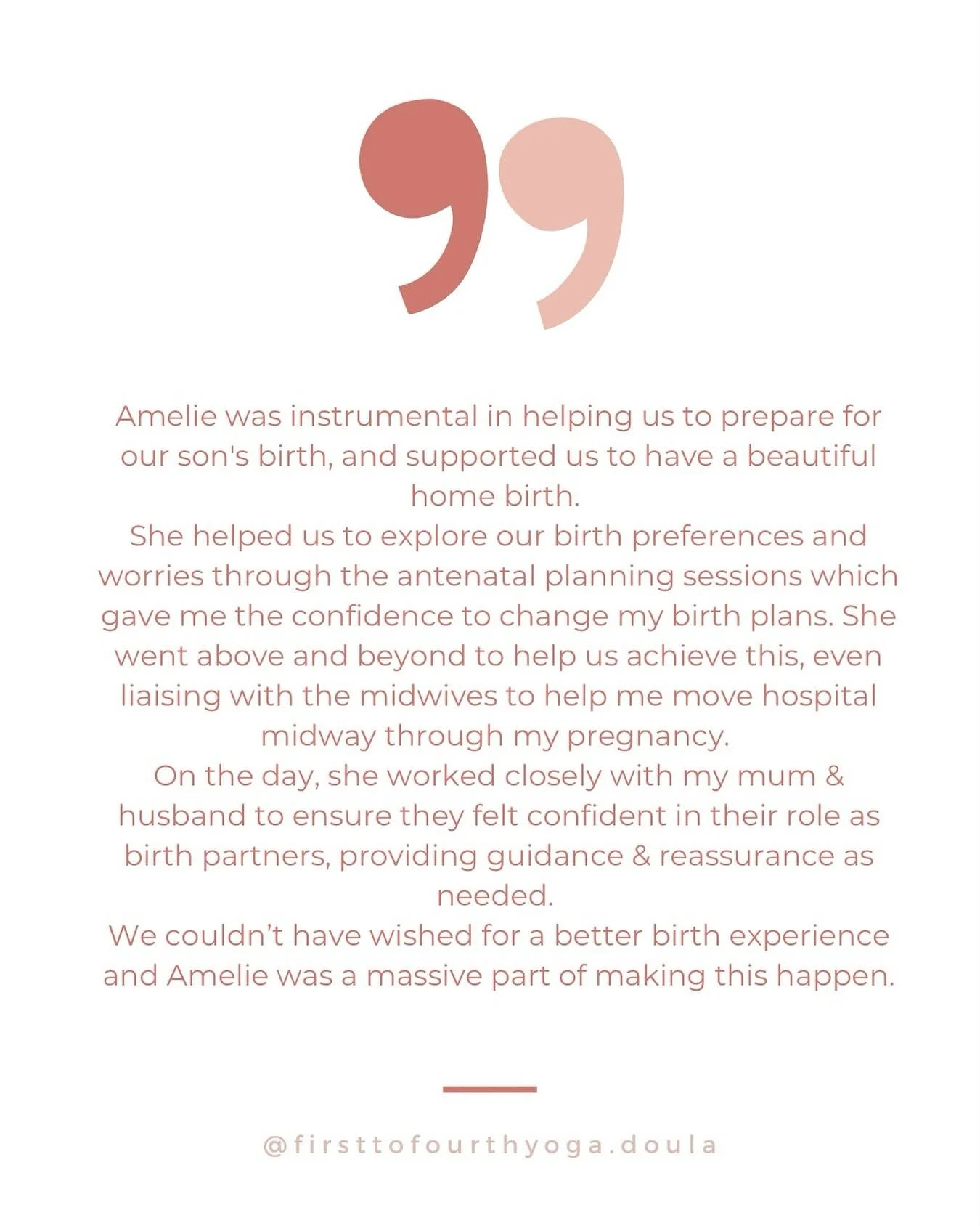 ❤️Birth doula clients testimonial ❤️

Always so grateful when new parents decide to carve out time to leave a testimonial despite the business &amp; exhaustion of the newborn days.

And always so privileged to be trusted to support these very unique,